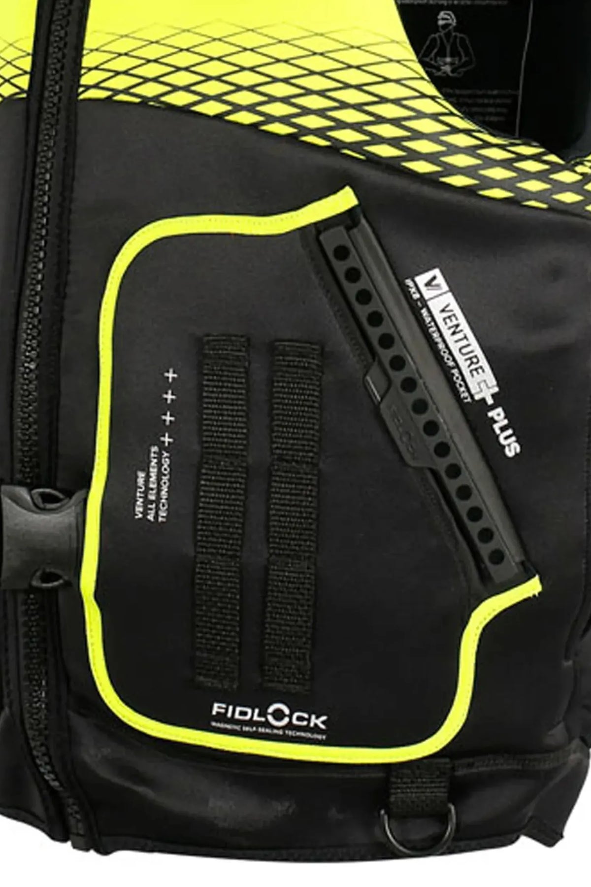 Mens Venture Plus Life Jacket Yellow Level 50 - Image 6