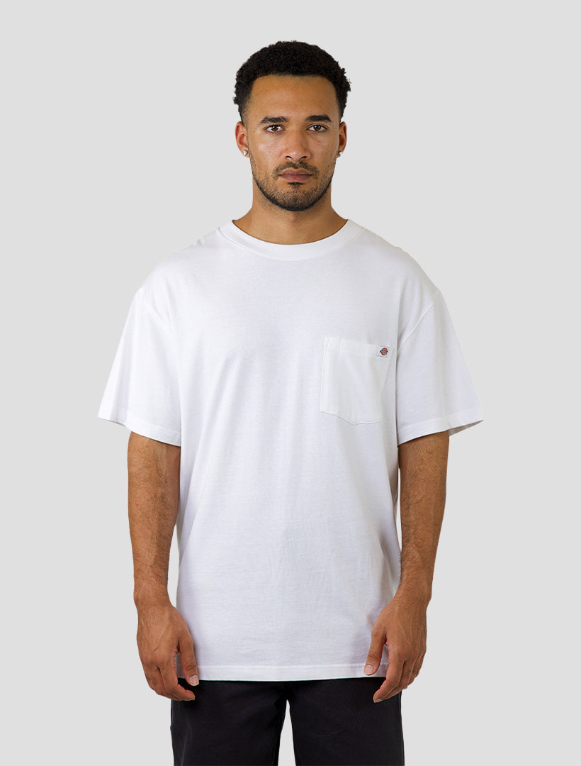 Heavy Weight Pocket Relaxed T-Shirt White - Image 1