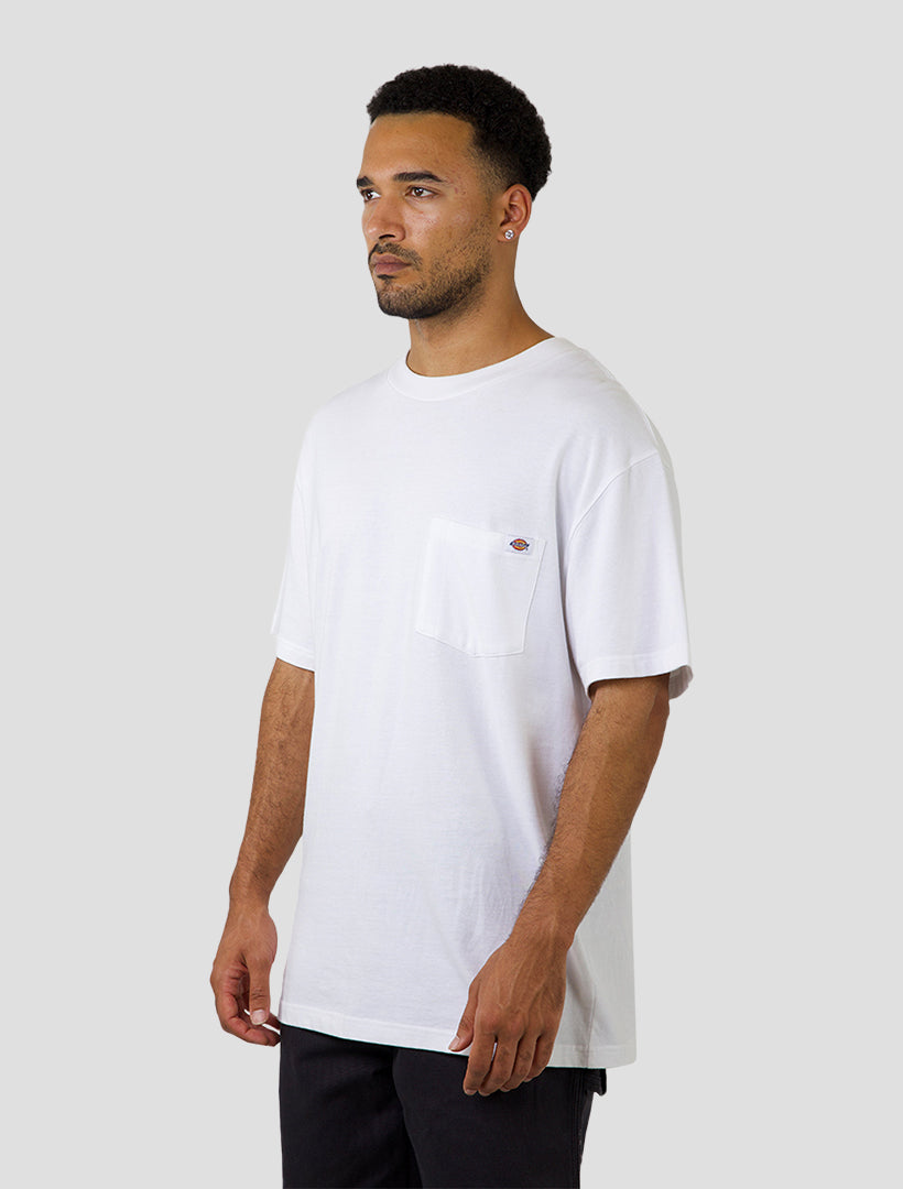 Heavy Weight Pocket Relaxed T-Shirt White - Image 3