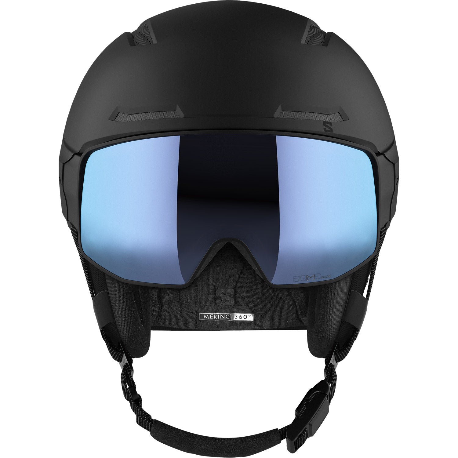 Driver Prime Sigma Photo MIPS Visor Snow Helmet Black - Sky Blue Visor