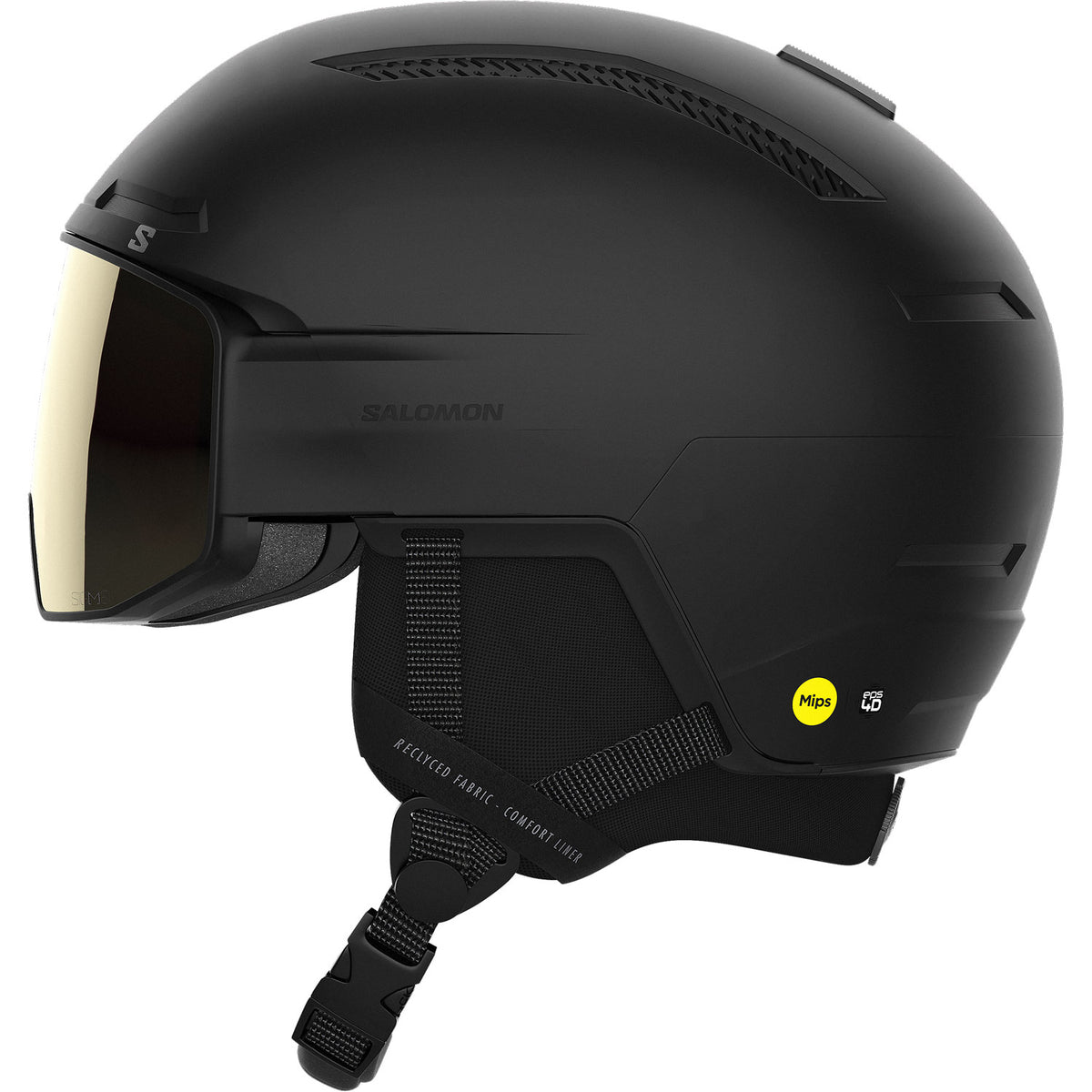 Driver Pro Sigma MIPS Visor Snow Helmet Black - Gold Visor