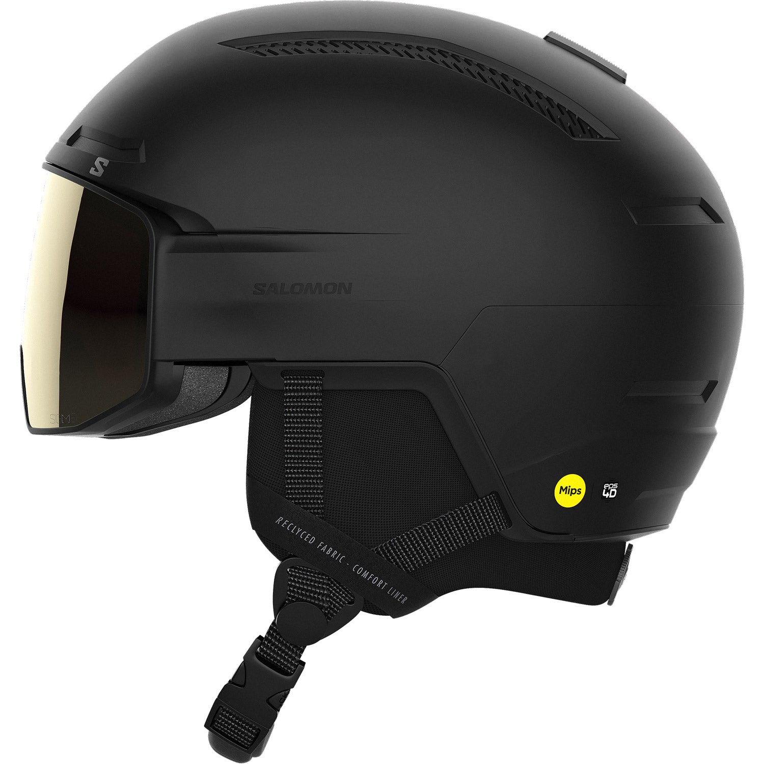 Driver Pro Sigma MIPS Visor Snow Helmet Black - Gold Visor