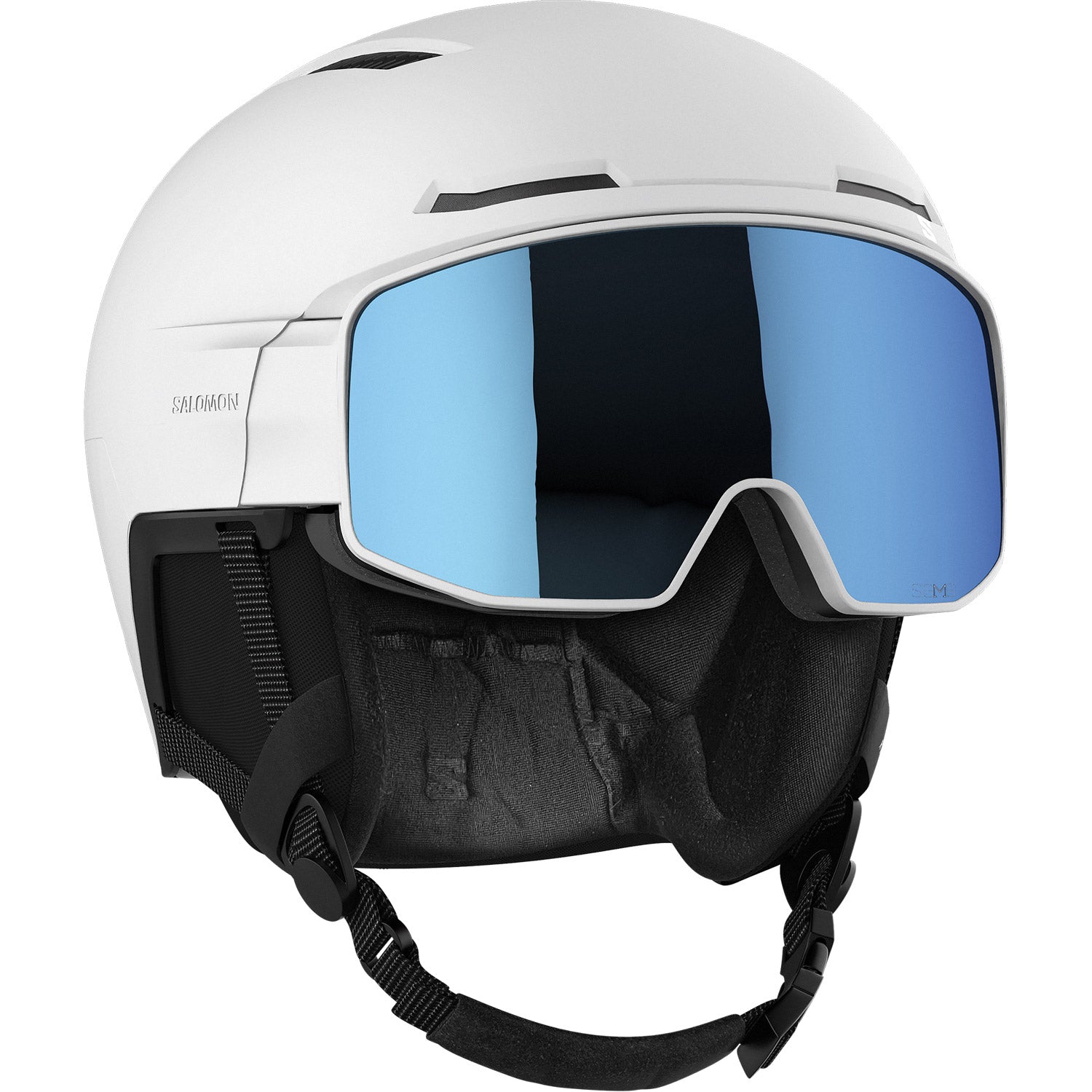 Driver Pro Sigma MIPS Visor Snow Helmet White - Sky Blue Visor