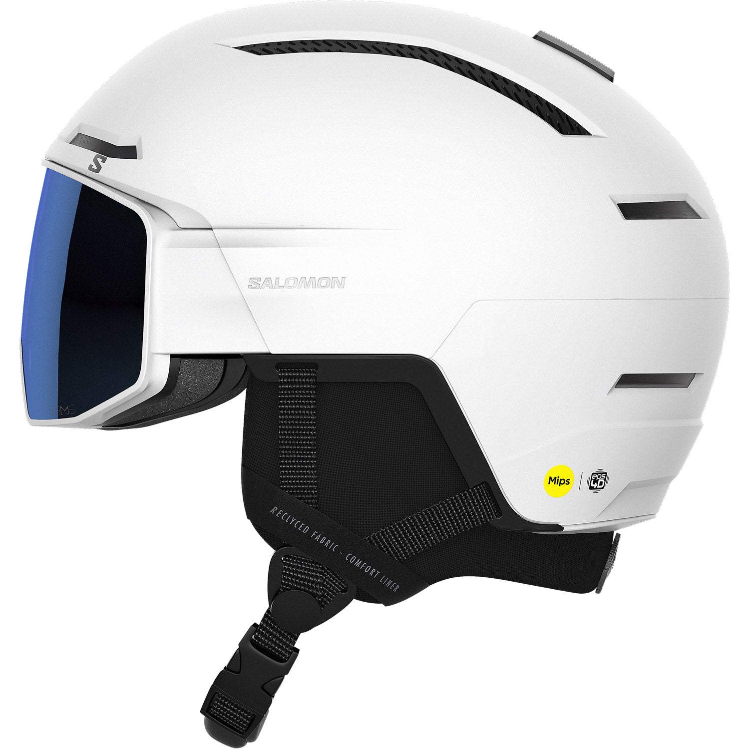 Driver Pro Sigma MIPS Visor Snow Helmet White - Sky Blue Visor