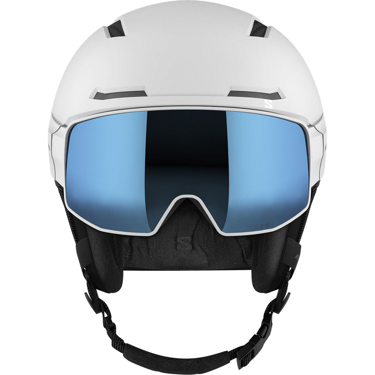 Driver Pro Sigma MIPS Visor Snow Helmet White - Sky Blue Visor
