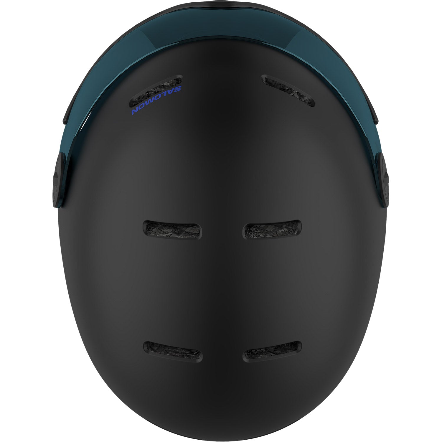 Orka Visor Snow Helmet Black - Blue Visor