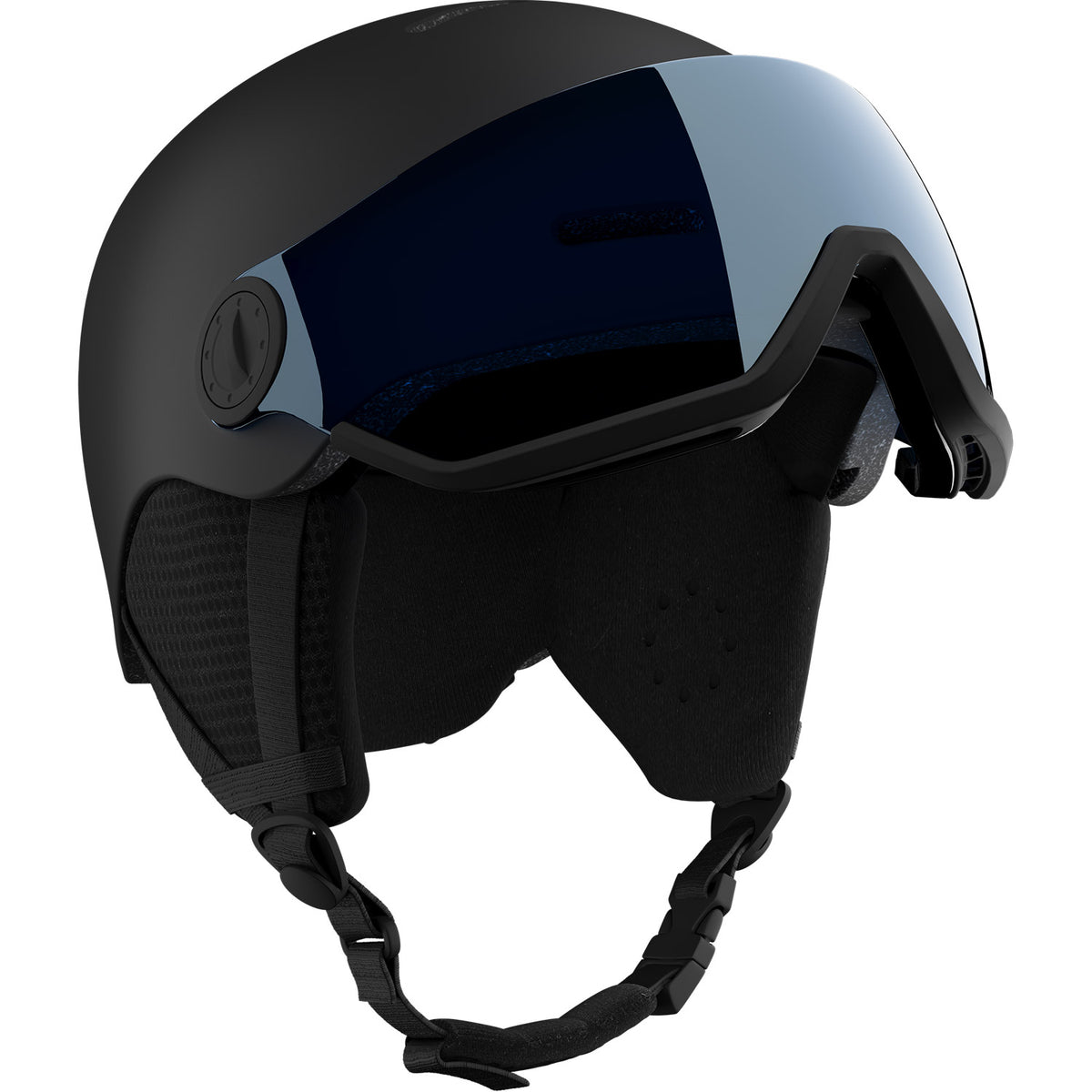 Orka Visor Snow Helmet Black - Blue Visor