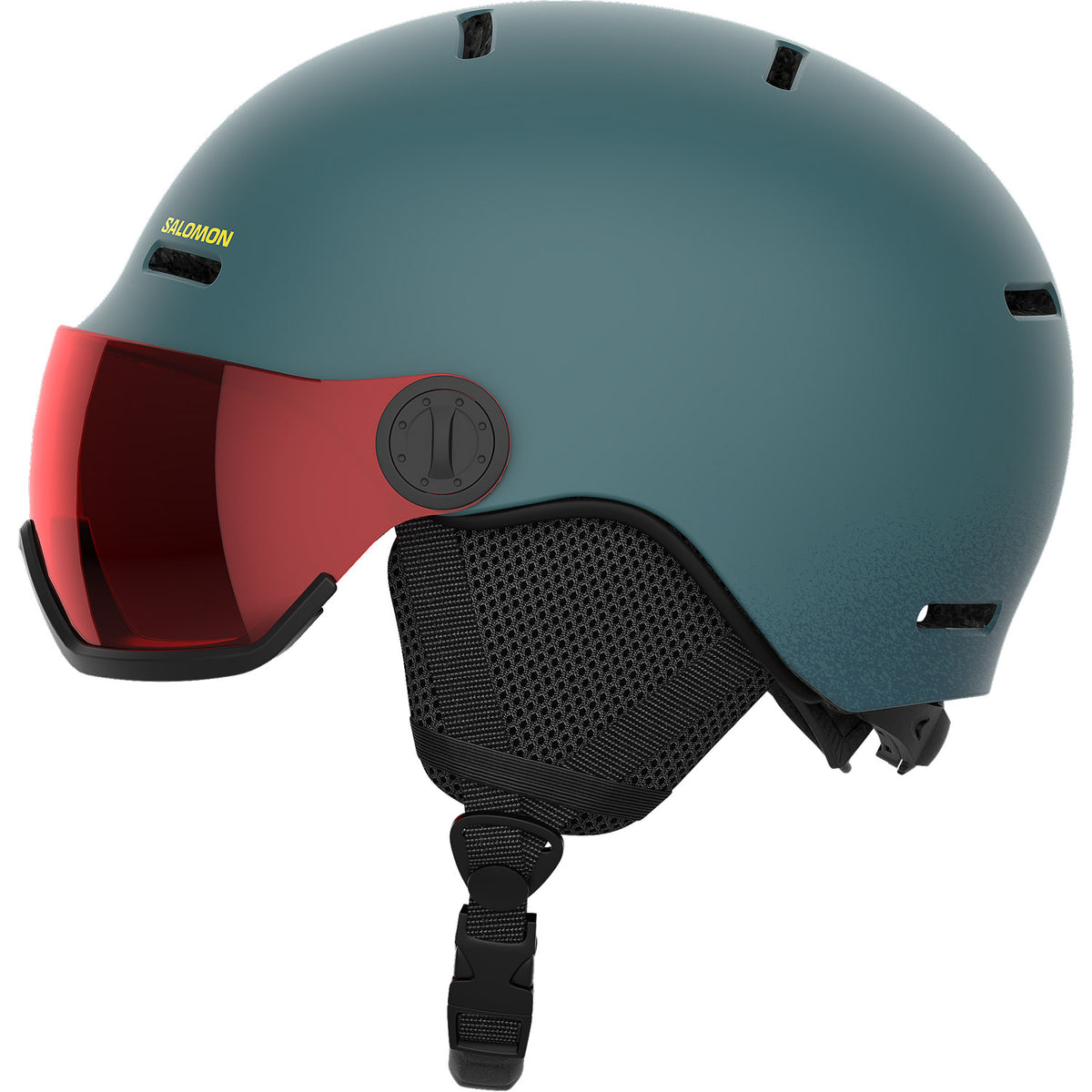 Orka Visor Snow Helmet North Atlantic - Red Visor