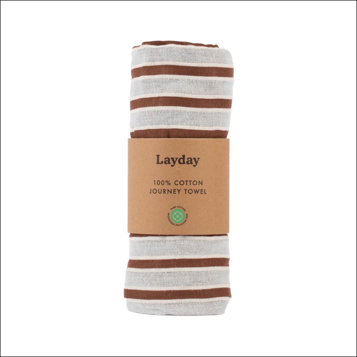 Womens Laguna Towel Sky Blue / Mocha - Image 3