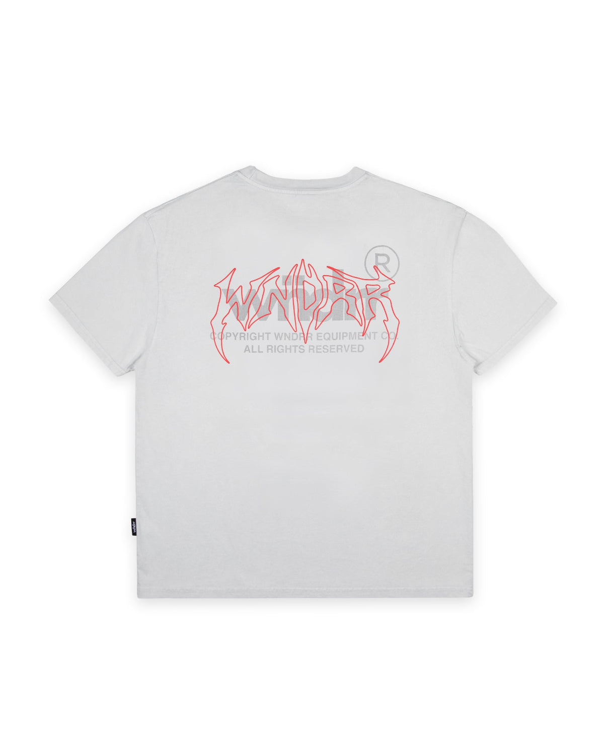 Mens Shutdown Box Fit T Shirt Oyster - Image 1