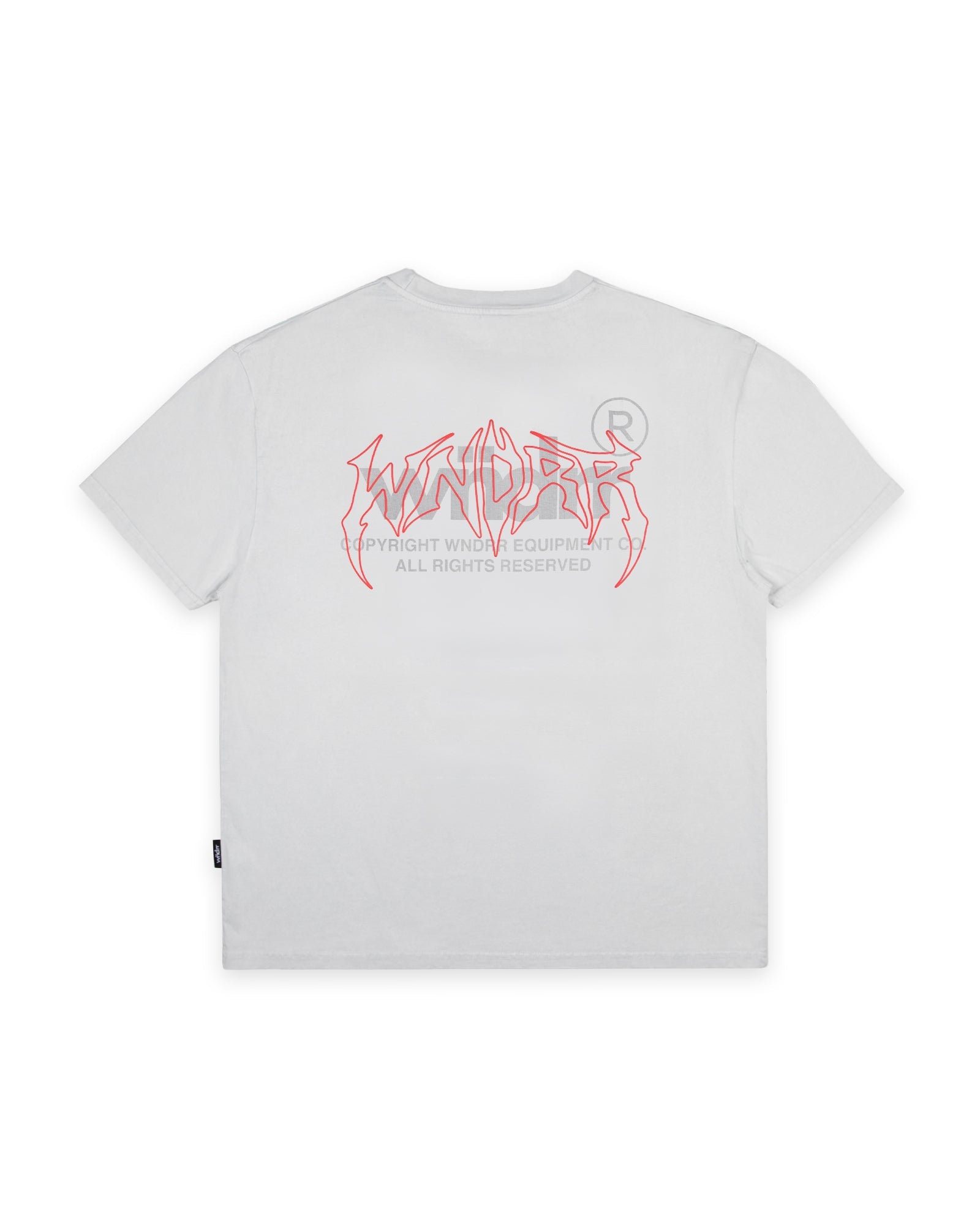 Mens Shutdown Box Fit T Shirt Oyster - Image 1