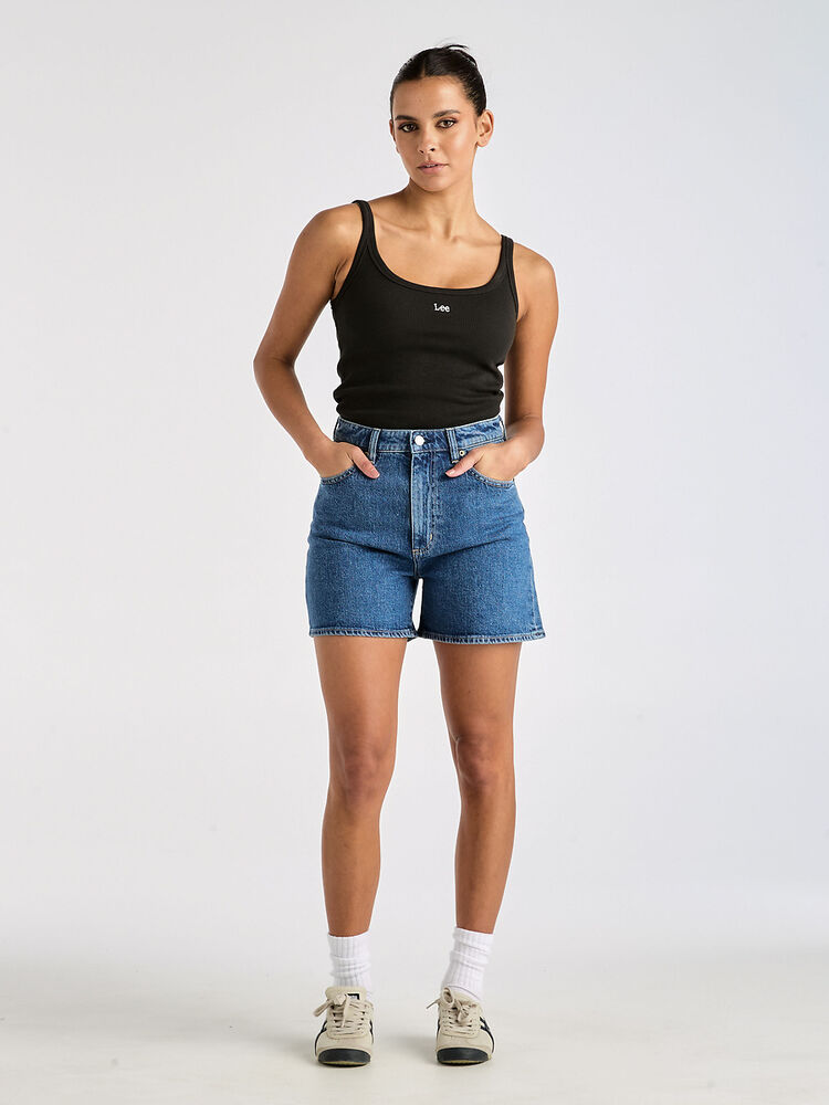 High Mom Slim Short