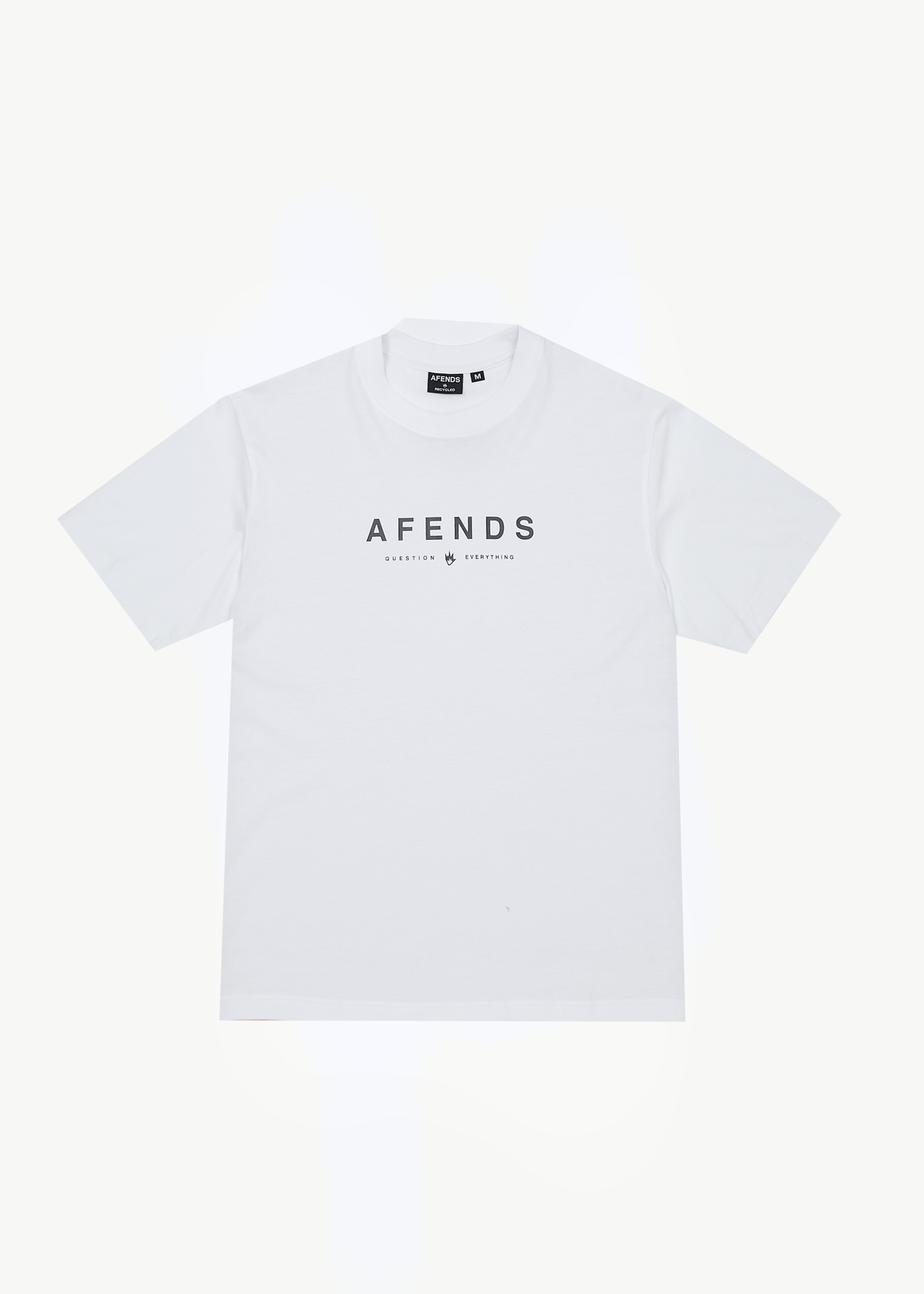 Afends Retro Fit Tee White Black