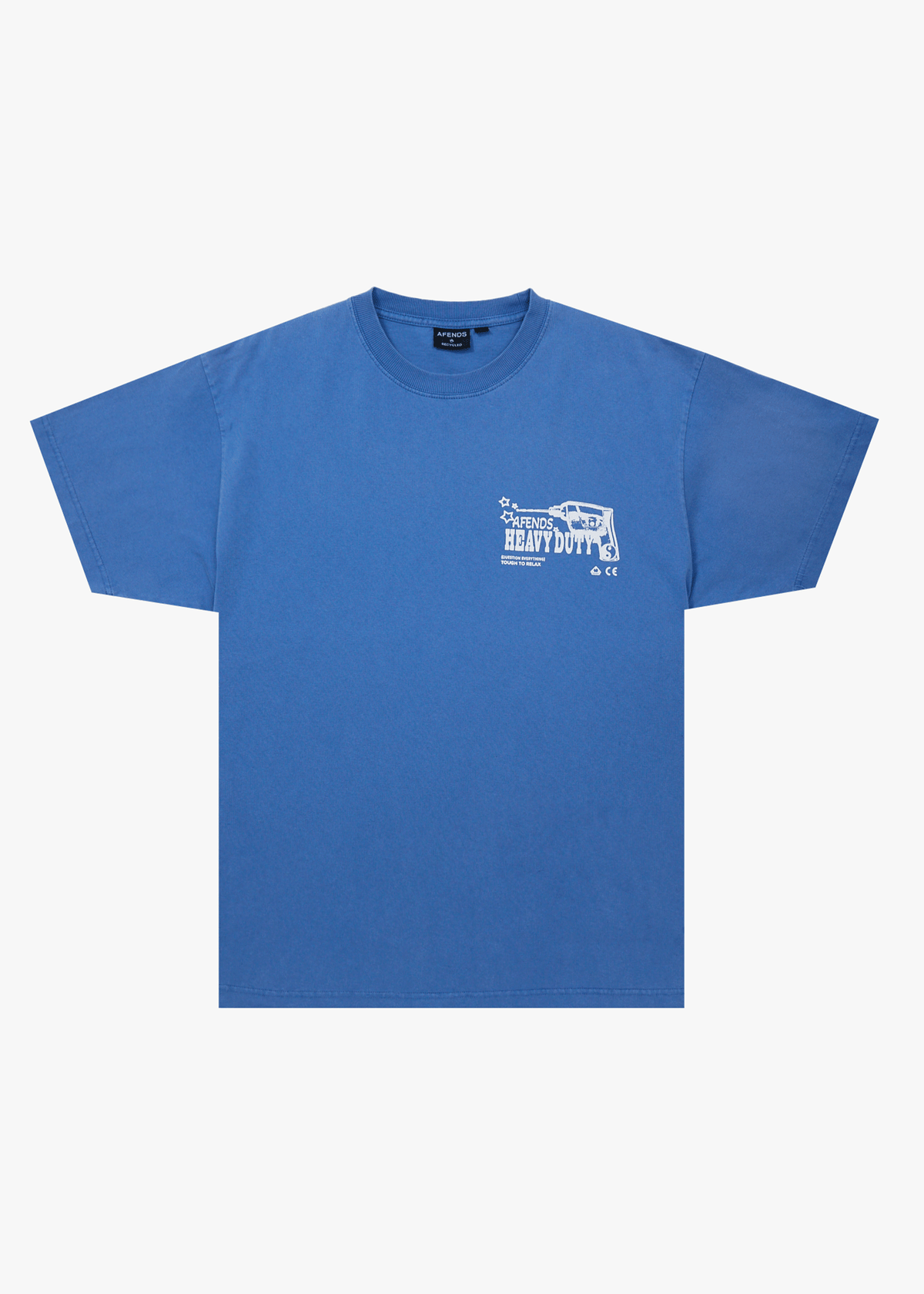 Mens Heavy Duty T Shirt Washed Marina - Image 1