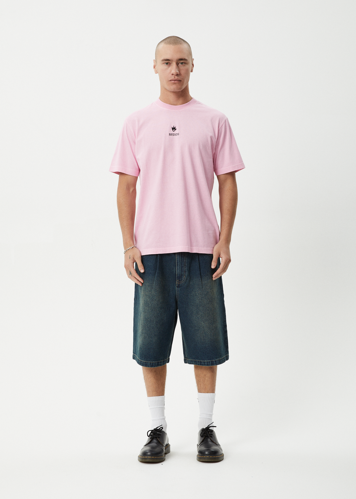Mens Burnin T Shirt Vintage Pink - Image 7