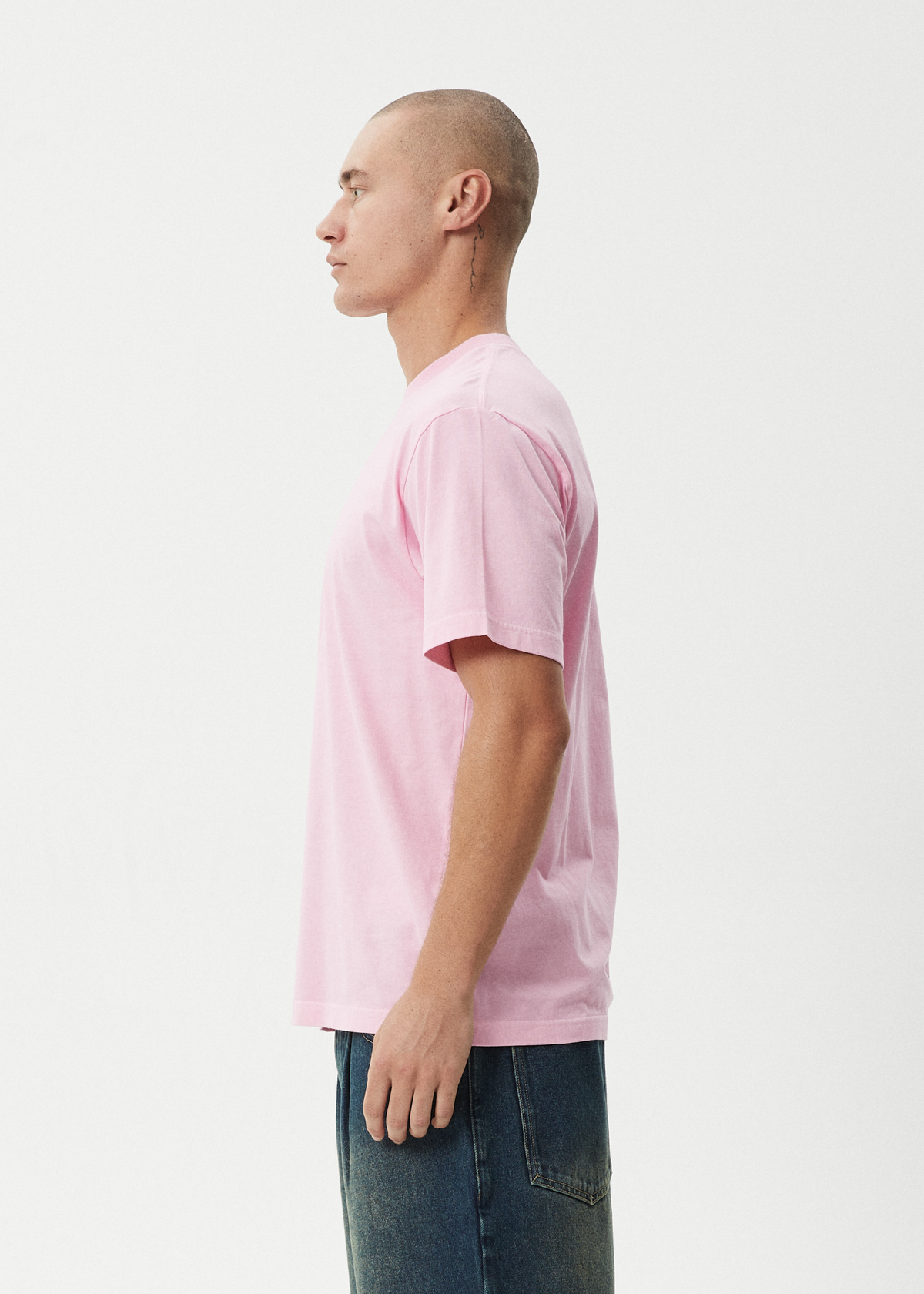 Mens Burnin T Shirt Vintage Pink - Image 4