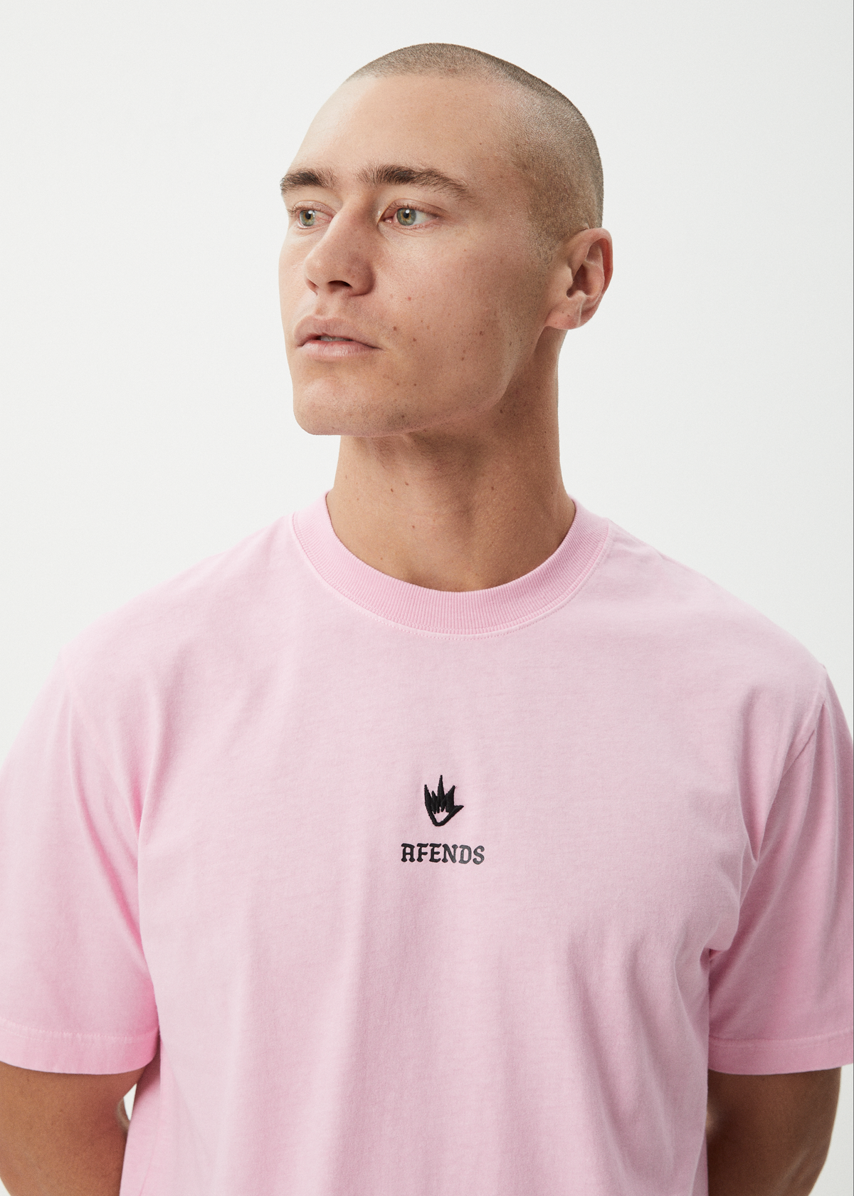 Mens Burnin T Shirt Vintage Pink - Image 6