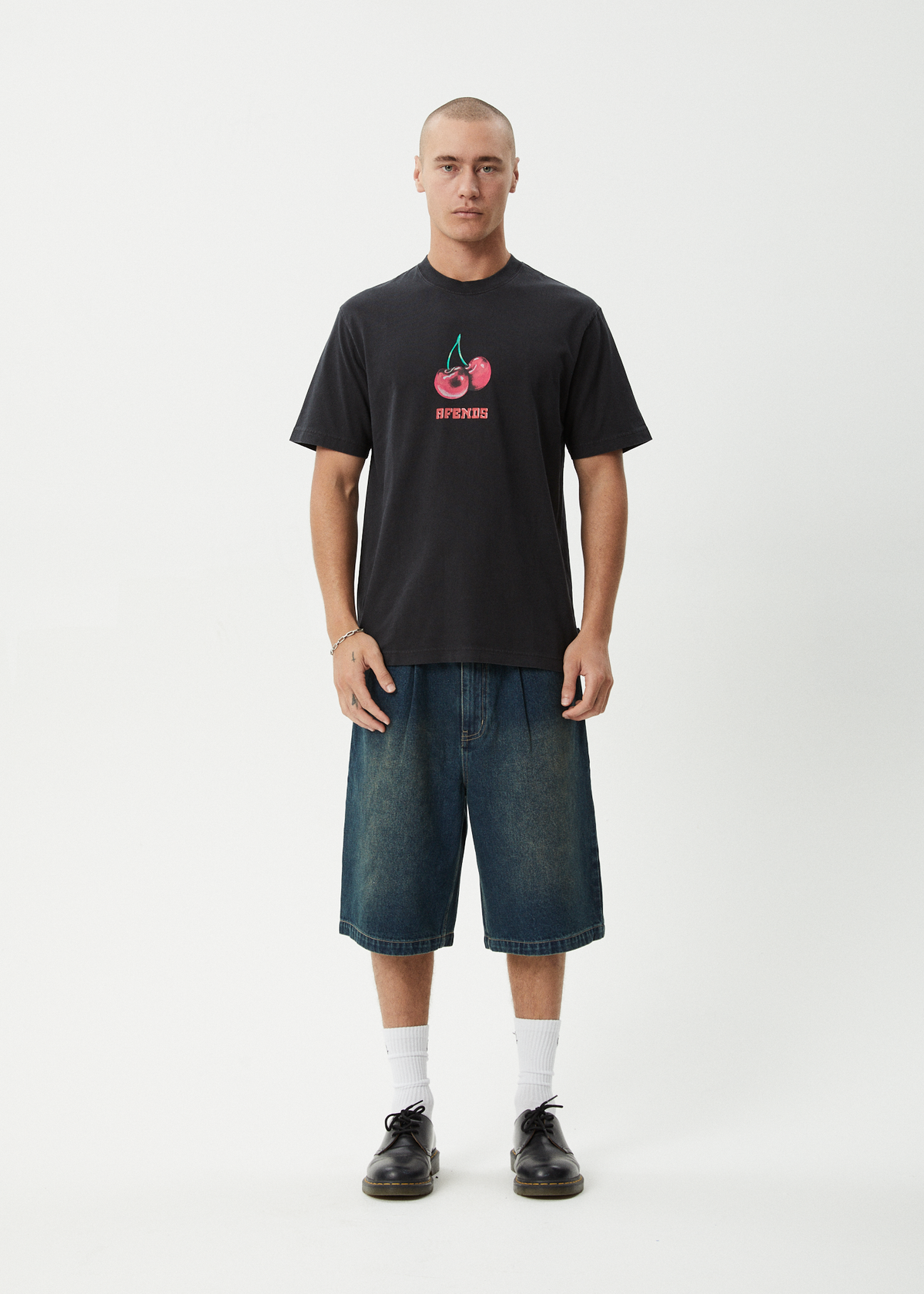 Mens Abiza T Shirt Stone Black - Image 13