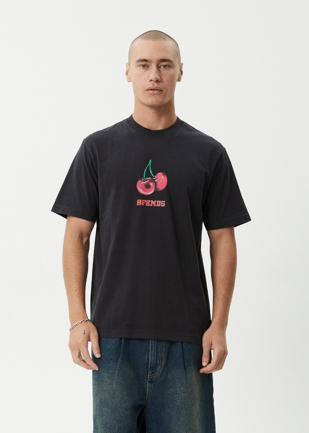 Mens Abiza T Shirt Stone Black - Image 3