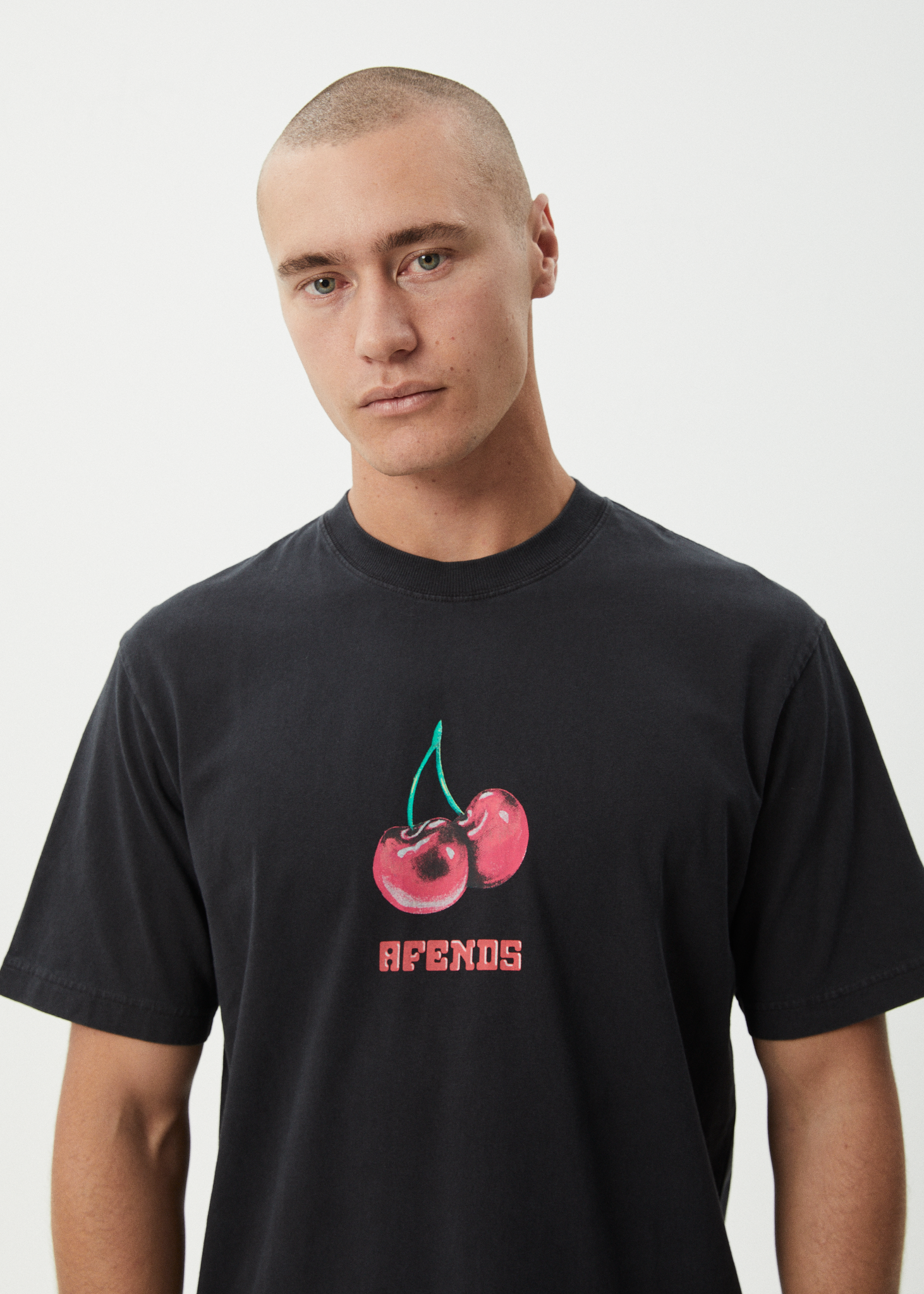 Mens Abiza T Shirt Stone Black - Image 11