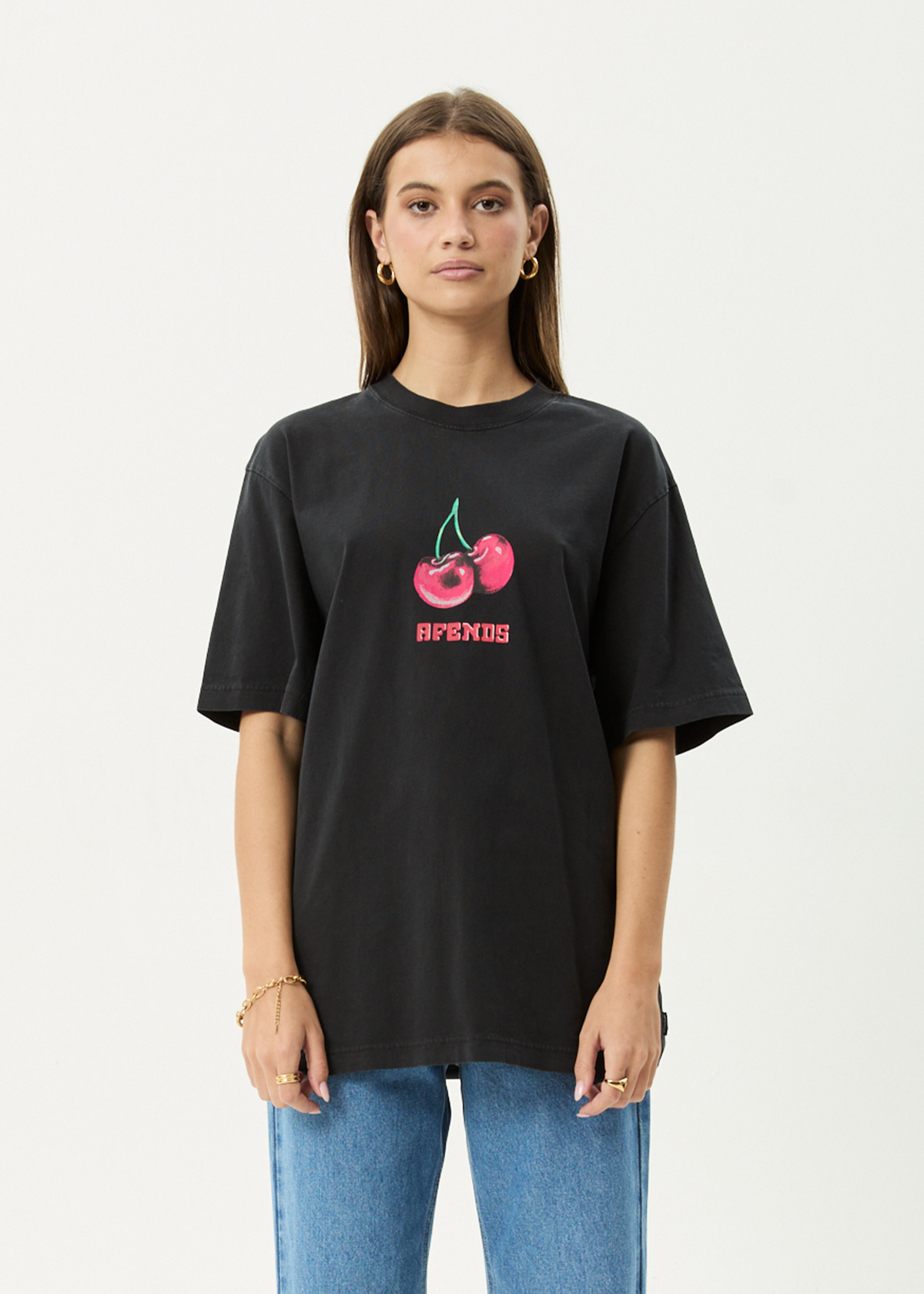 Mens Abiza T Shirt Stone Black - Image 2