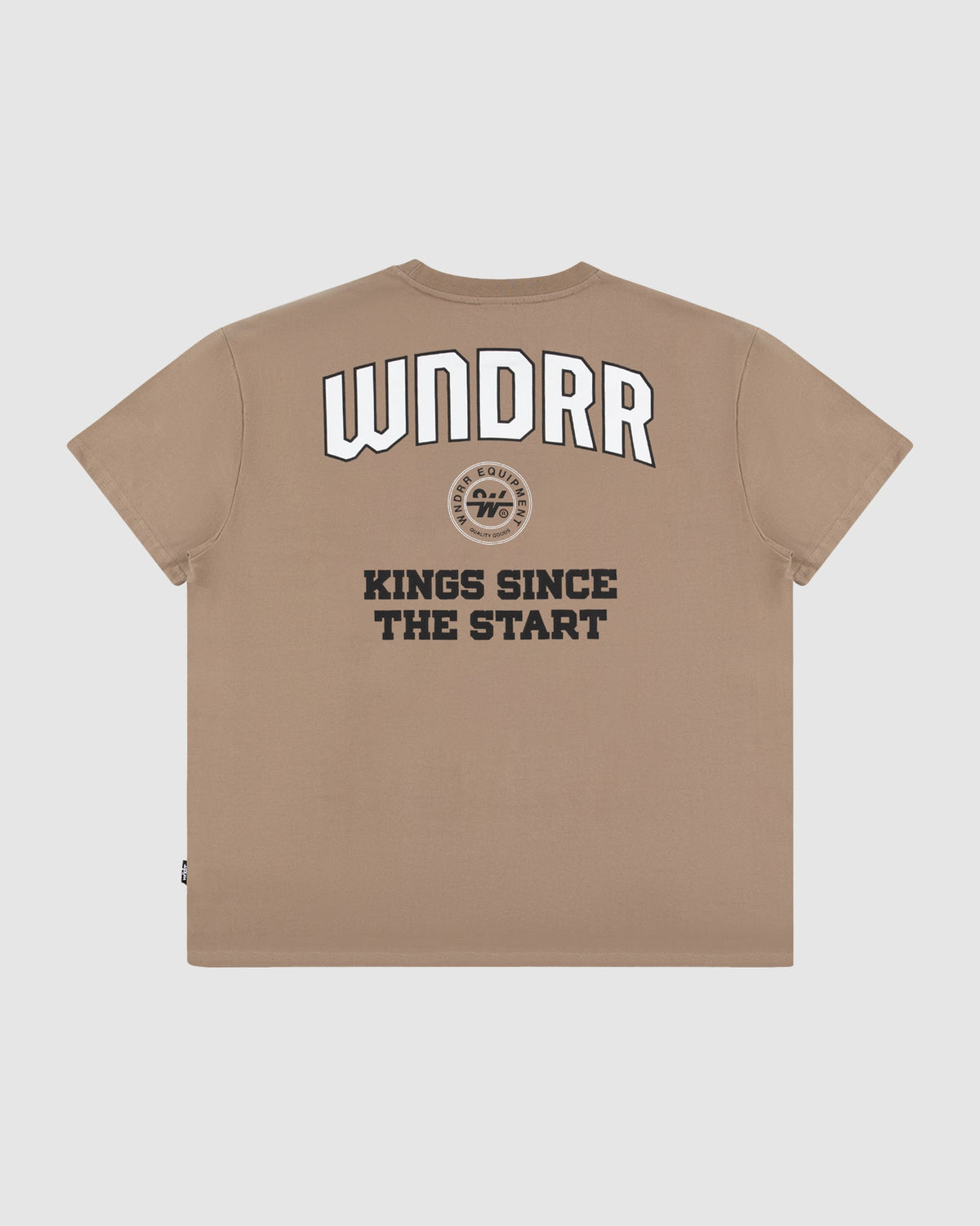 MAJOR BOX FIT TEE - TAUPE