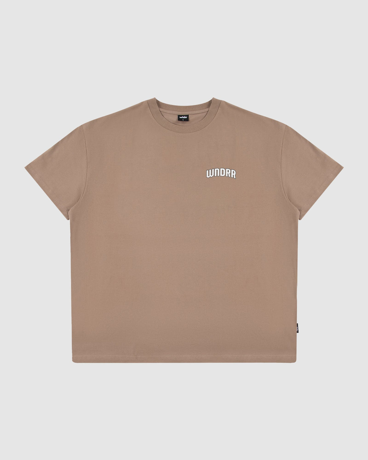 MAJOR BOX FIT TEE - TAUPE
