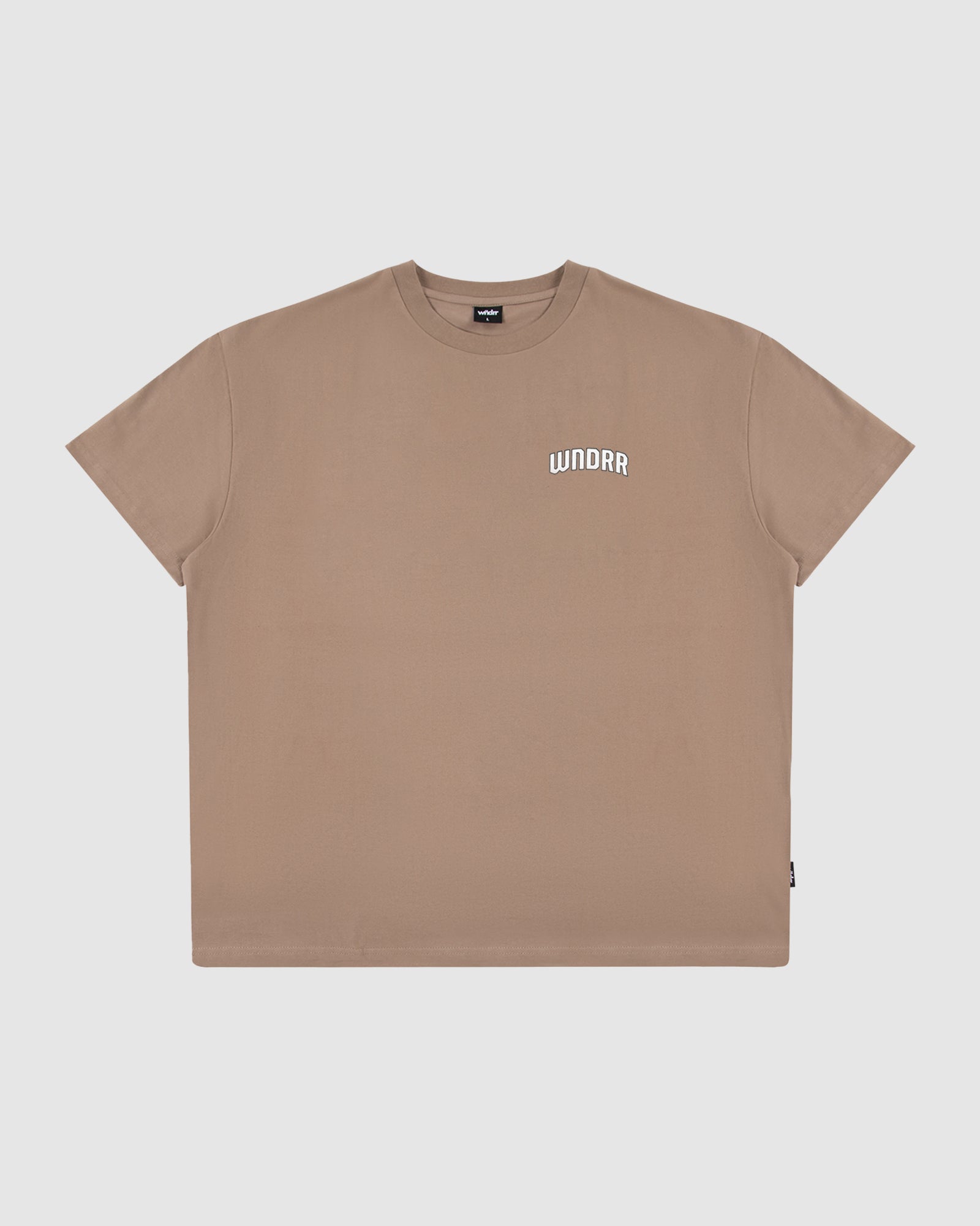 MAJOR BOX FIT TEE - TAUPE