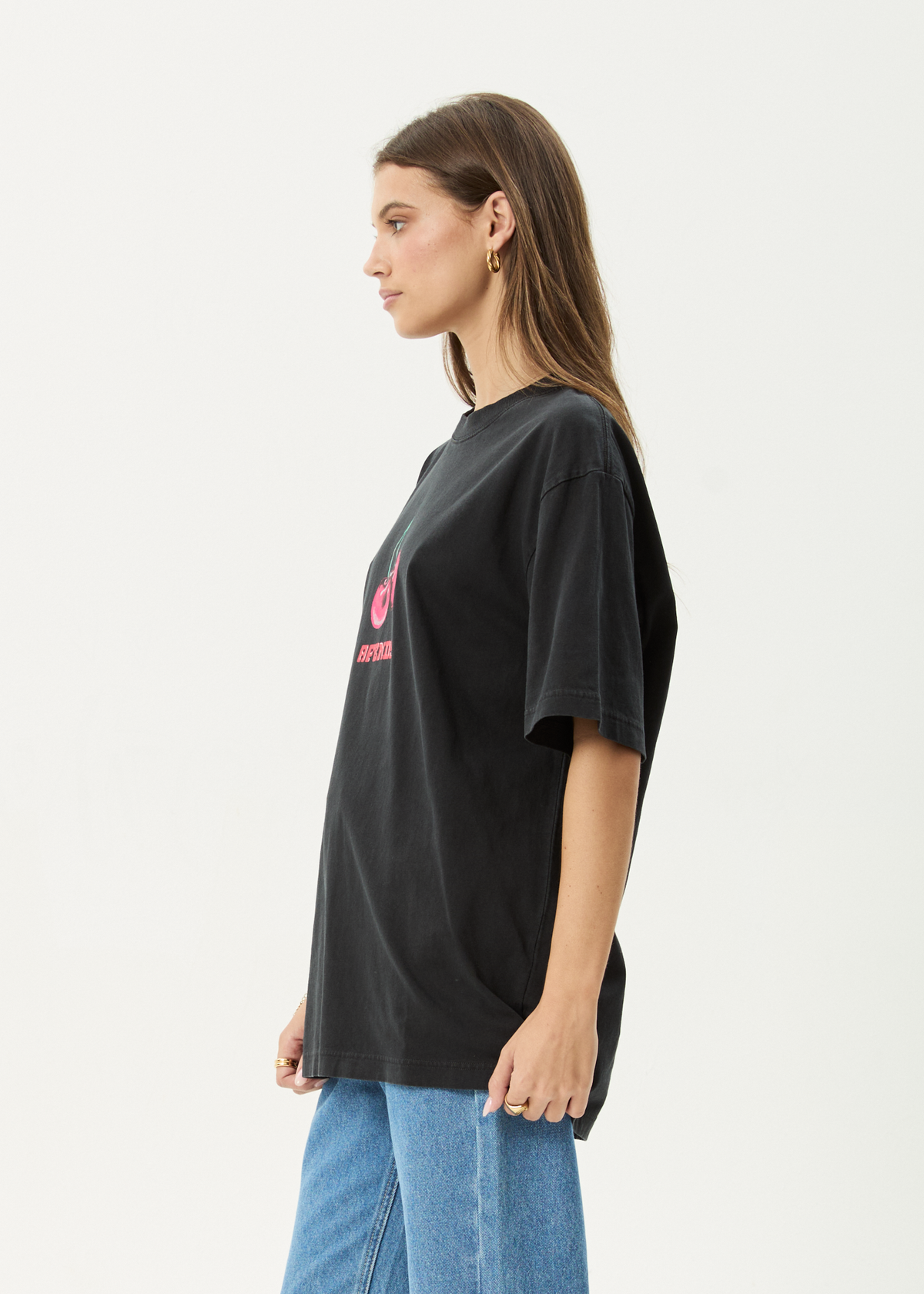 Mens Abiza T Shirt Stone Black - Image 8