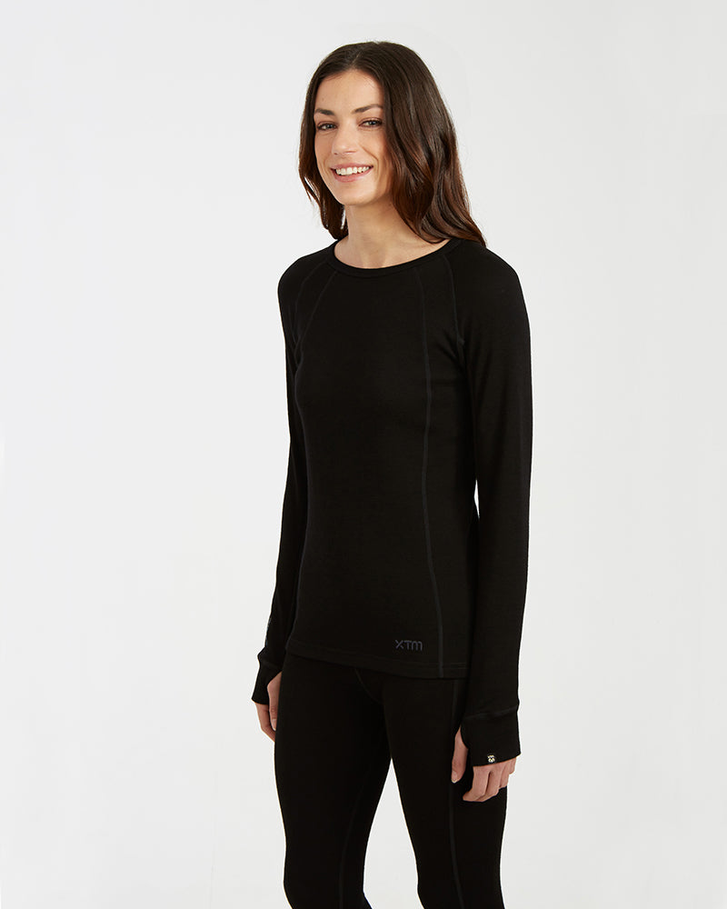 Ladies Merino 230 Wool Thermal Long Sleeve Top
