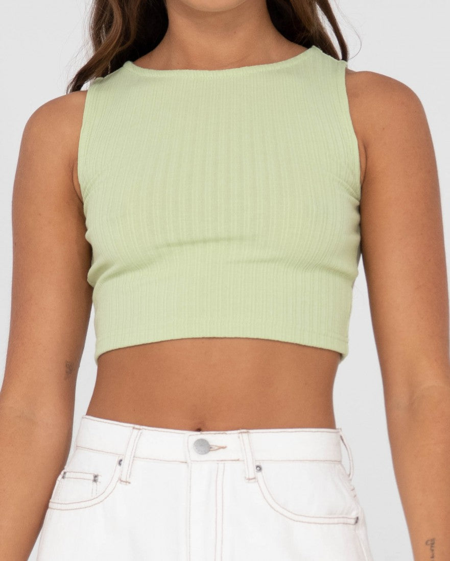 Scarlett Ribbed Cropped Tank Top