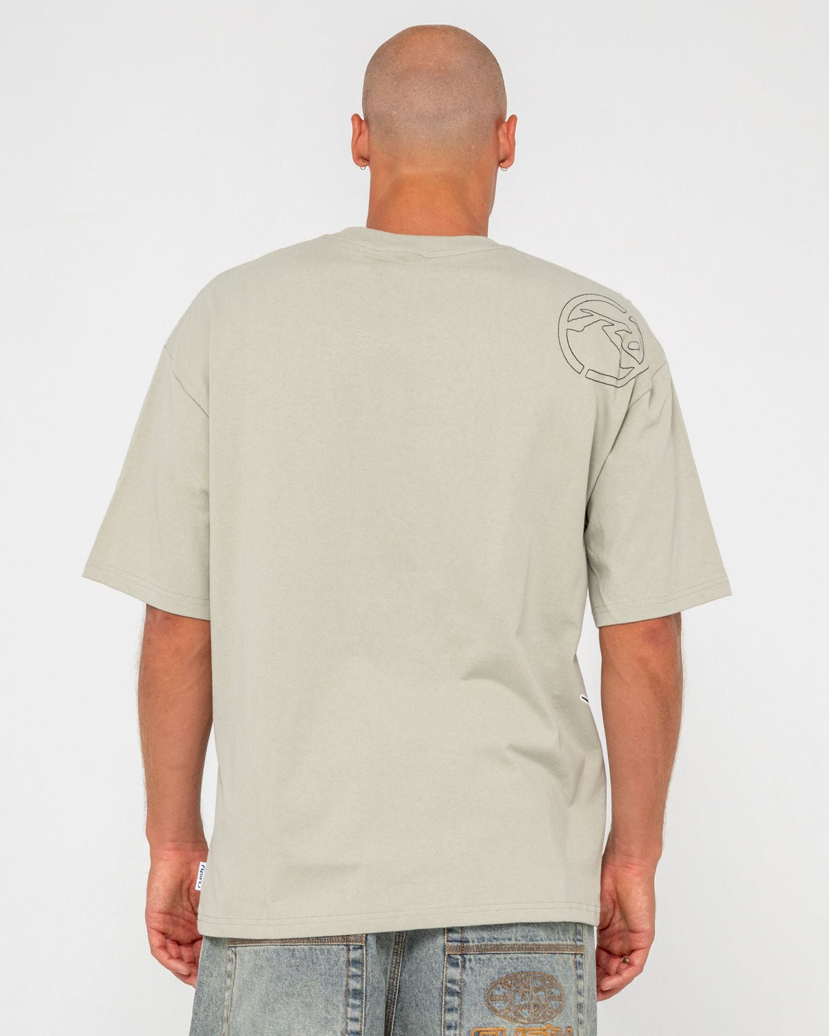 Mens Spraya T Shirt Abbey Stone - Image 3