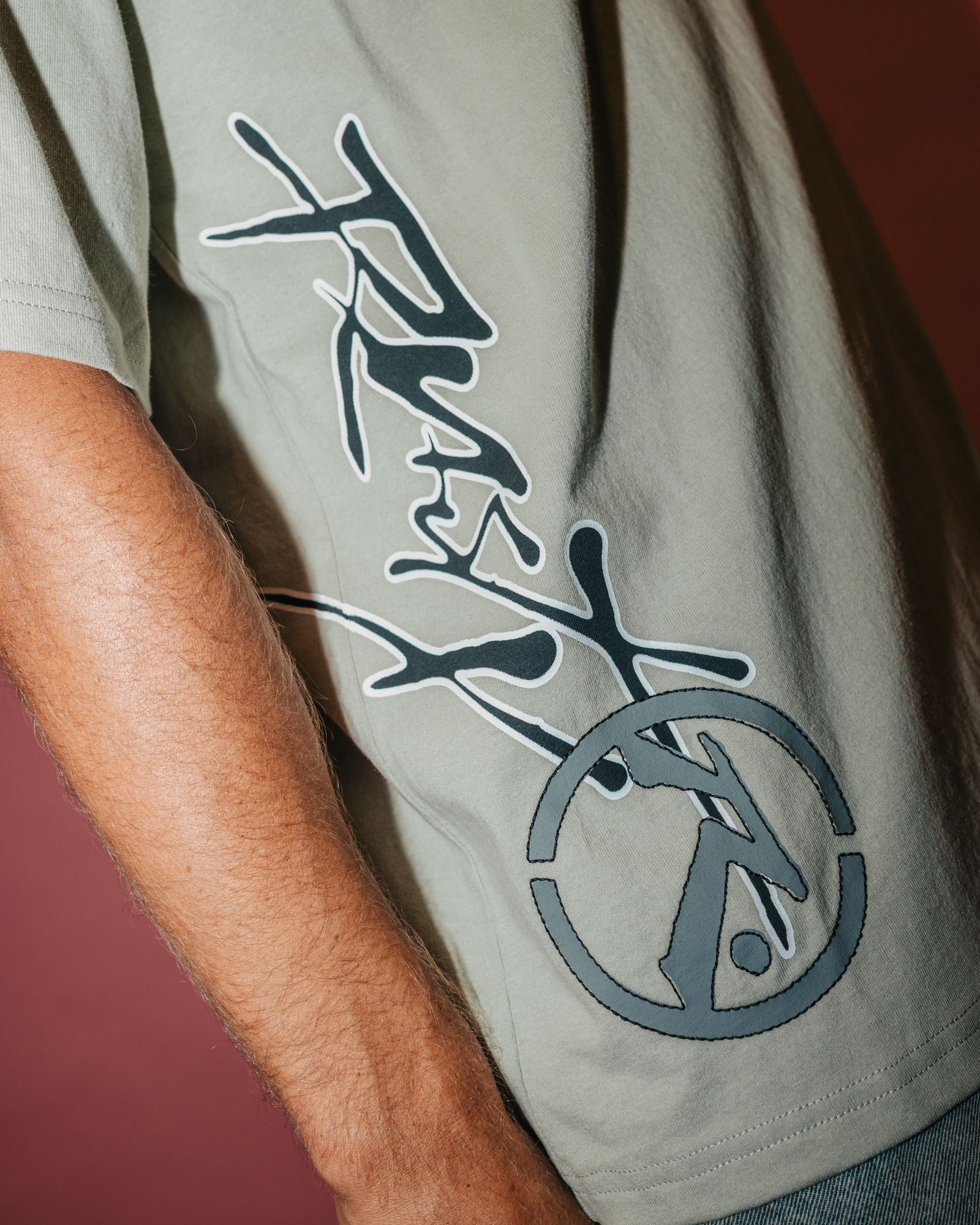 Mens Spraya T Shirt Abbey Stone - Image 5