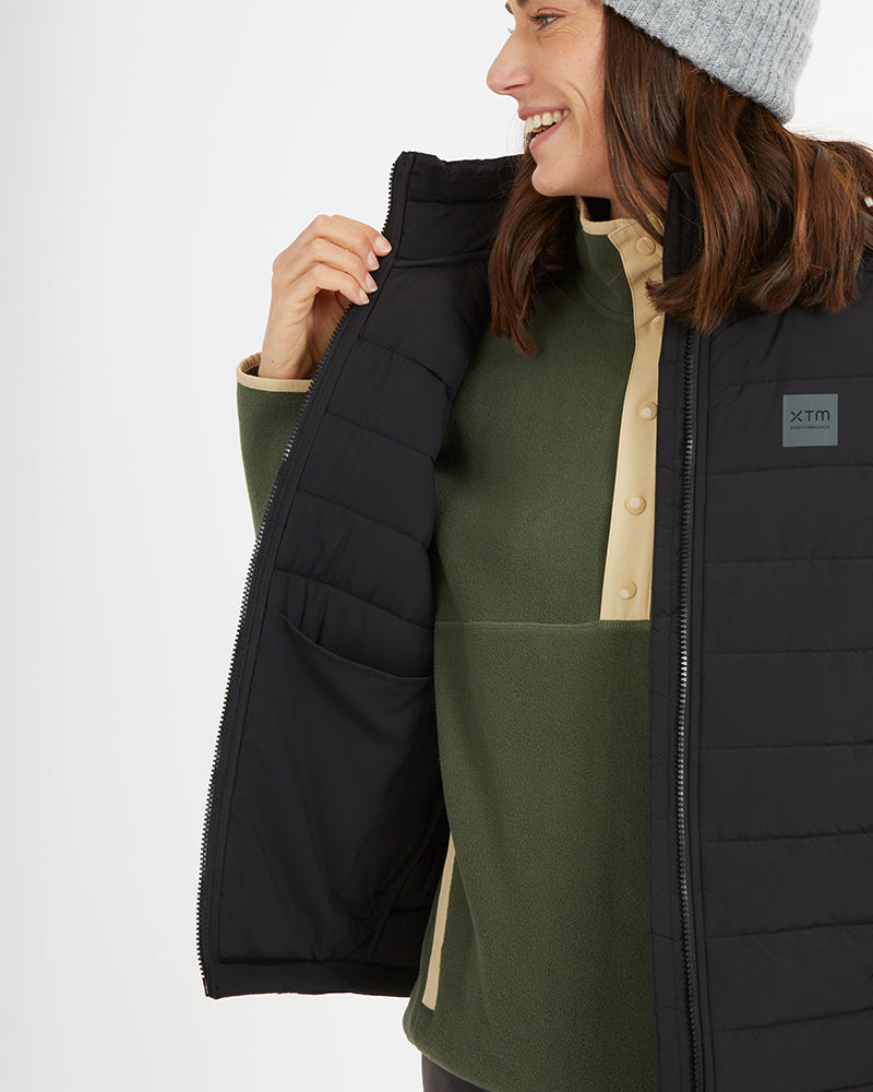 WOOLXLOFT Womens Insulated Puffer Vest Black