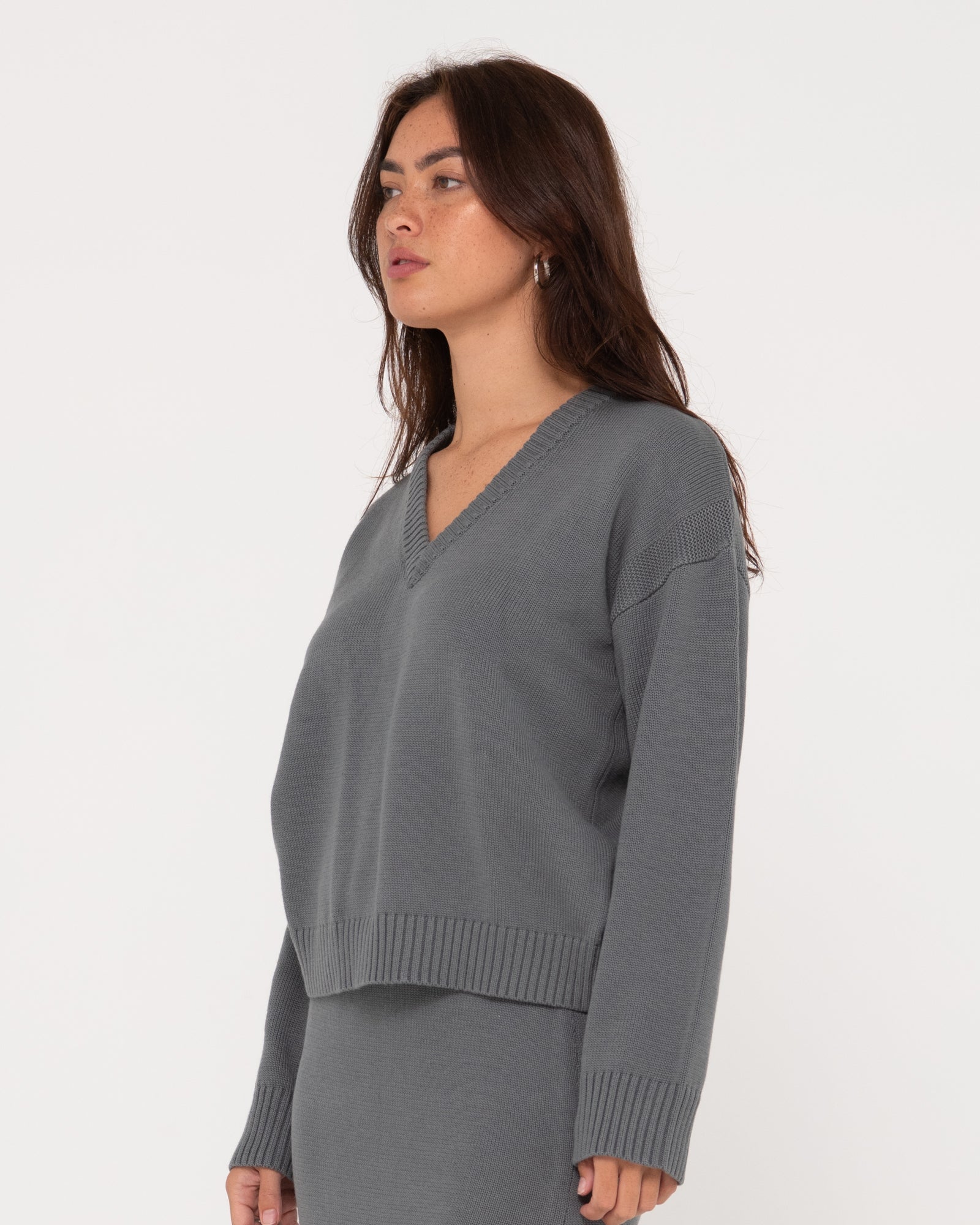 Margot Relaxed Vee Neck Knit