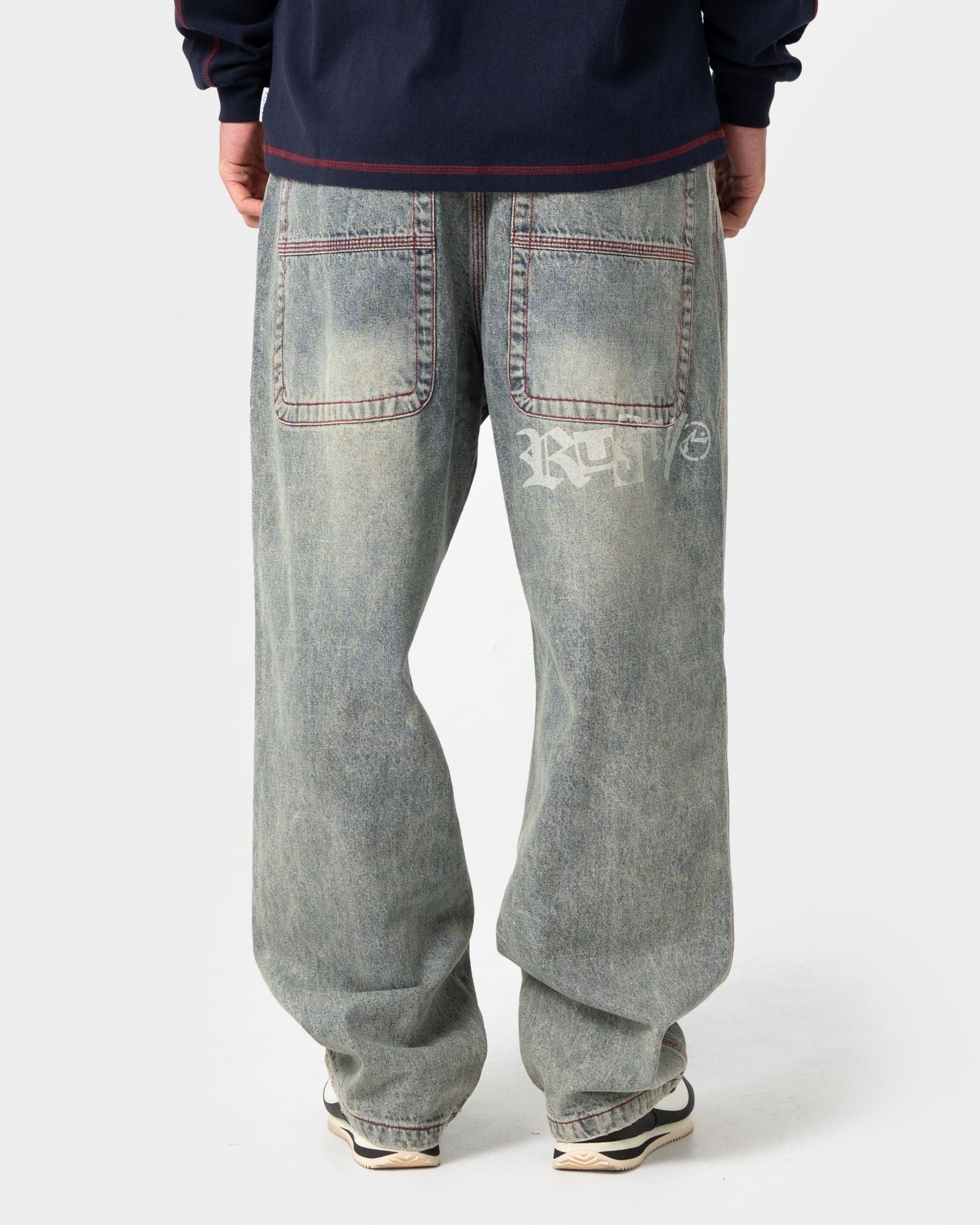Mens Redemption Denim Dirty Dawg - Image 2