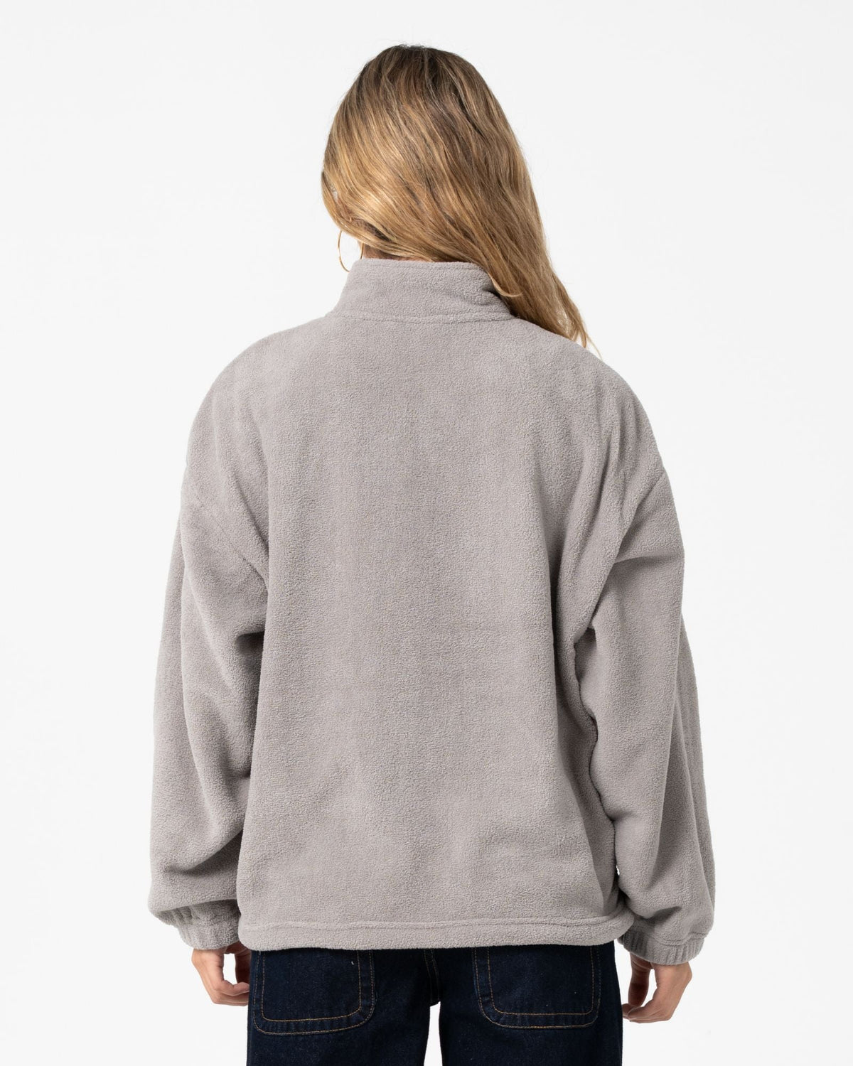 Two Tides Zip Through Sherpa Fleece Pink A Boo / Grey - Image 4