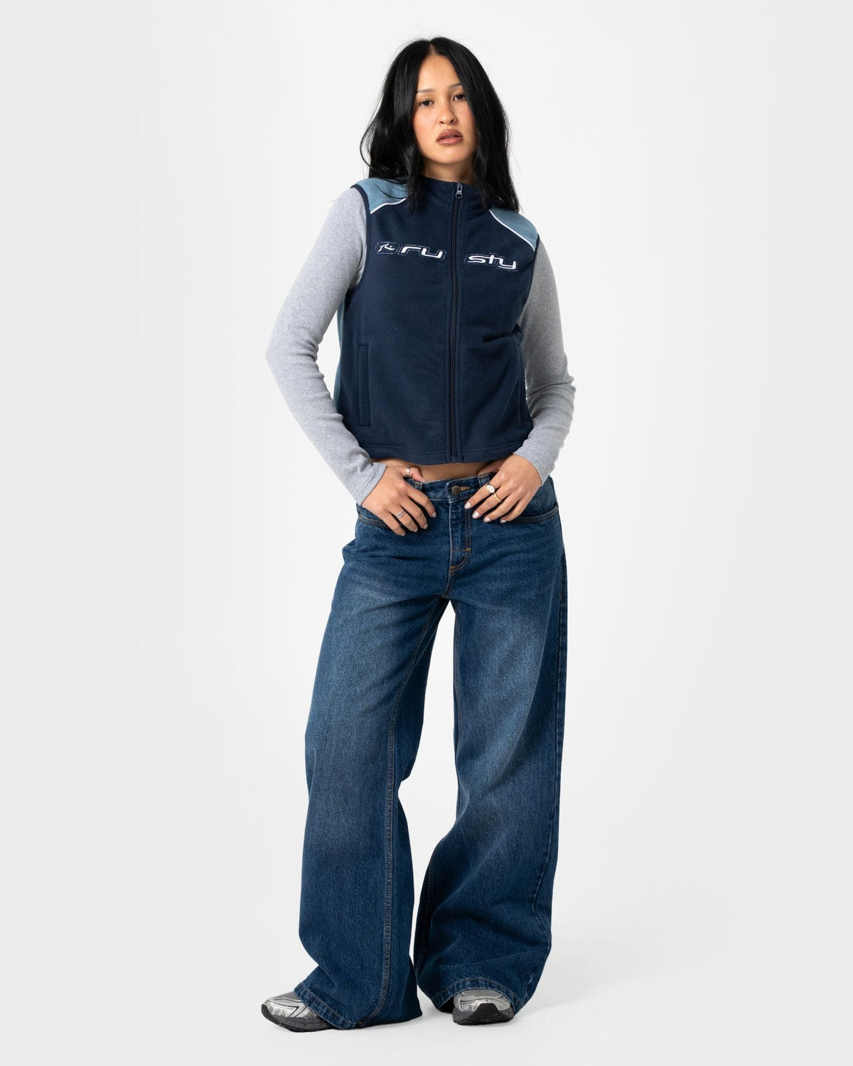 Womens Mr Cool Polar Fleece Vest Atlantic Blue - Image 1