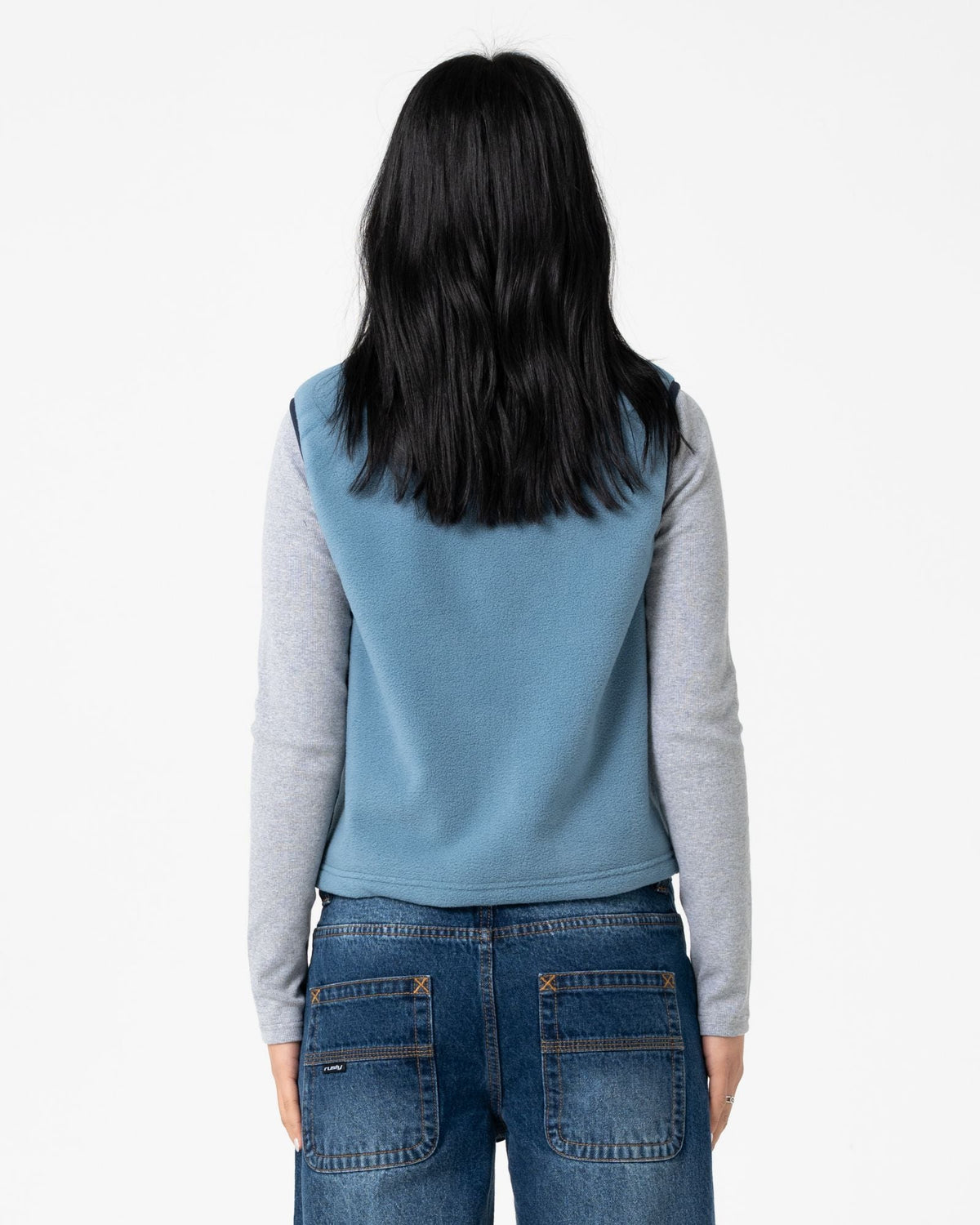 Womens Mr Cool Polar Fleece Vest Atlantic Blue - Image 4