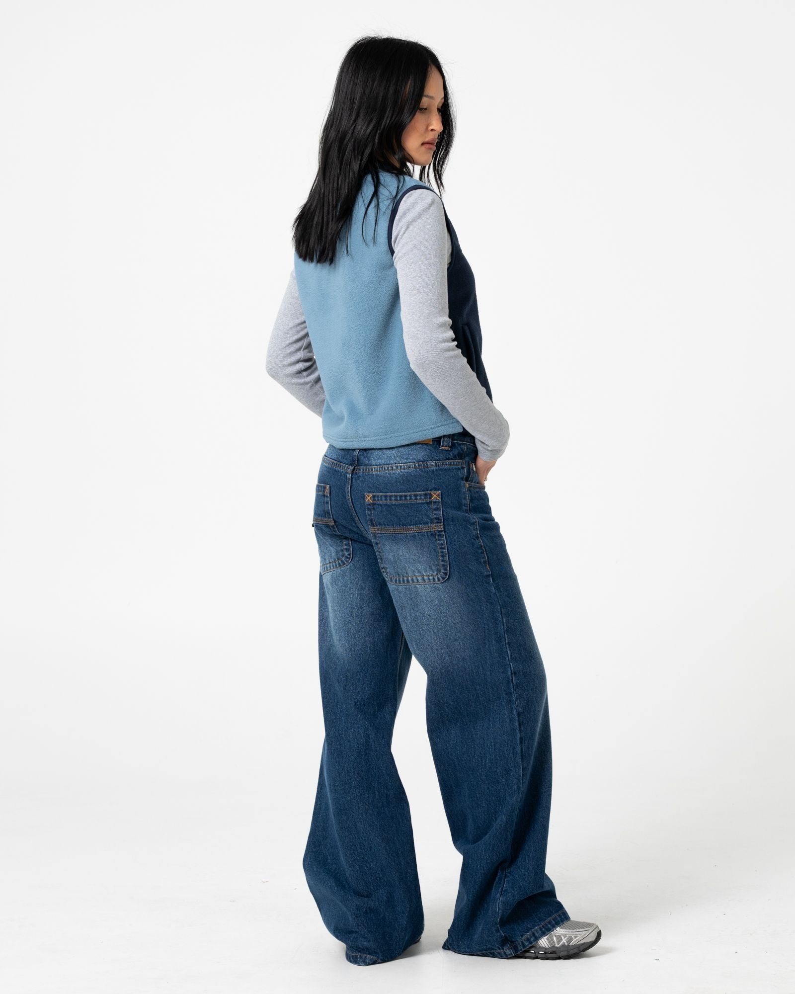 Womens Mr Cool Polar Fleece Vest Atlantic Blue - Image 5
