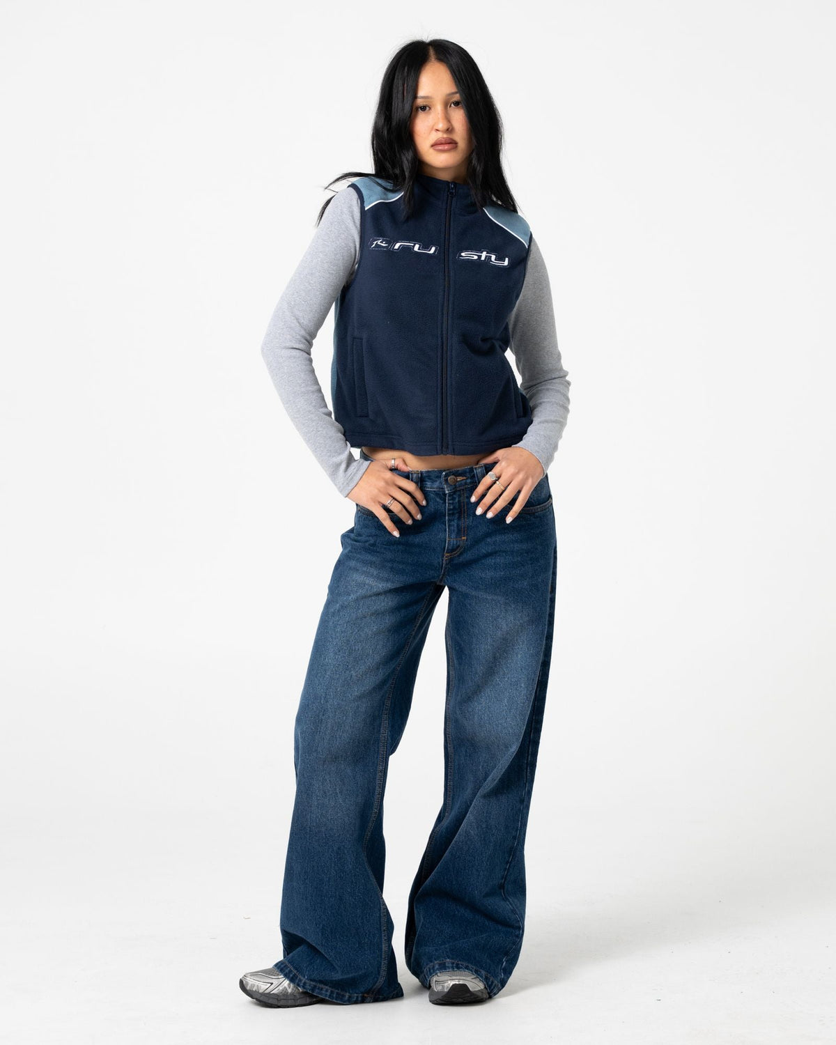 Womens Mr Cool Polar Fleece Vest Atlantic Blue - Image 7