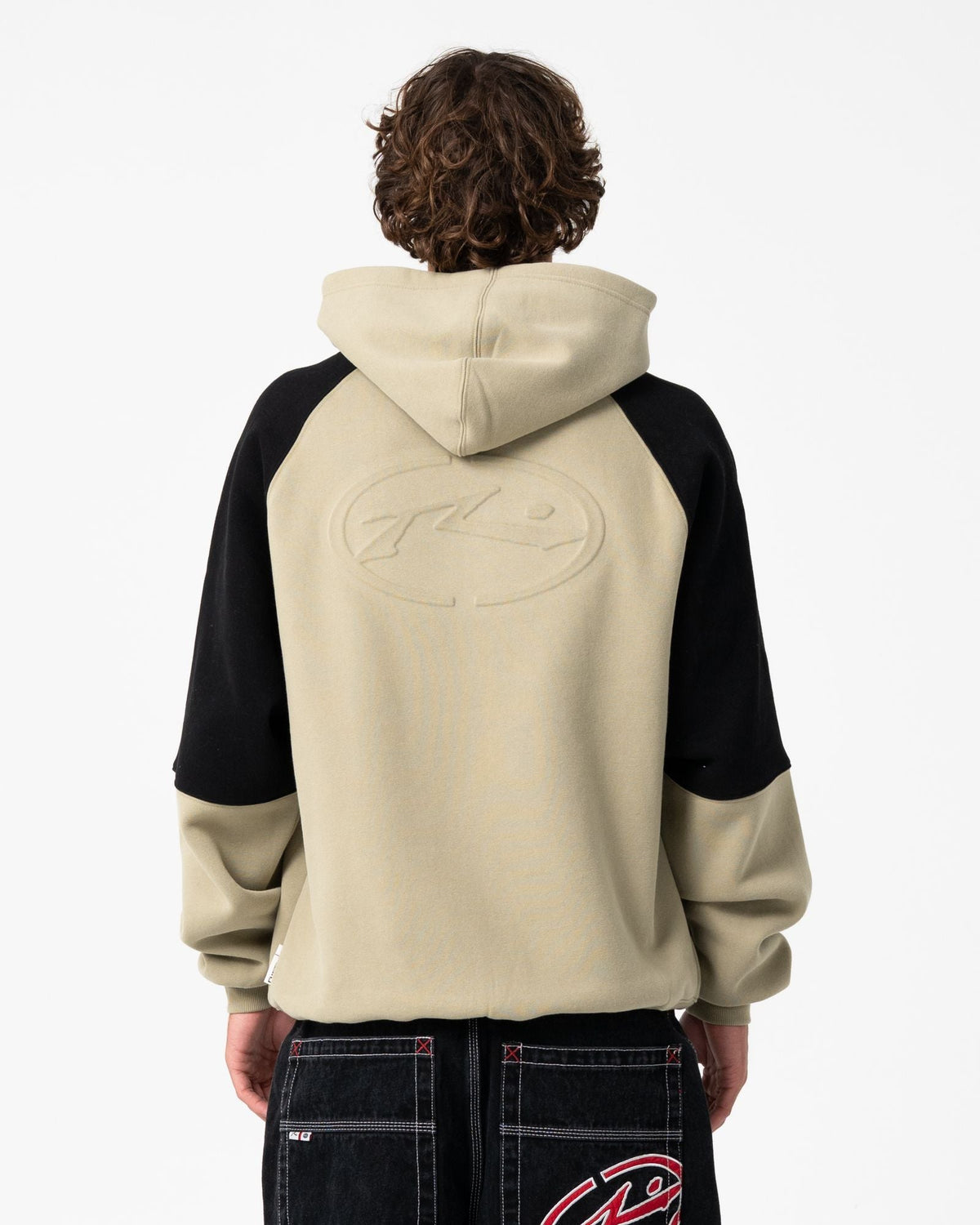 Mens Shesh Besh Hooded Jumper Abbey Stone - Image 4