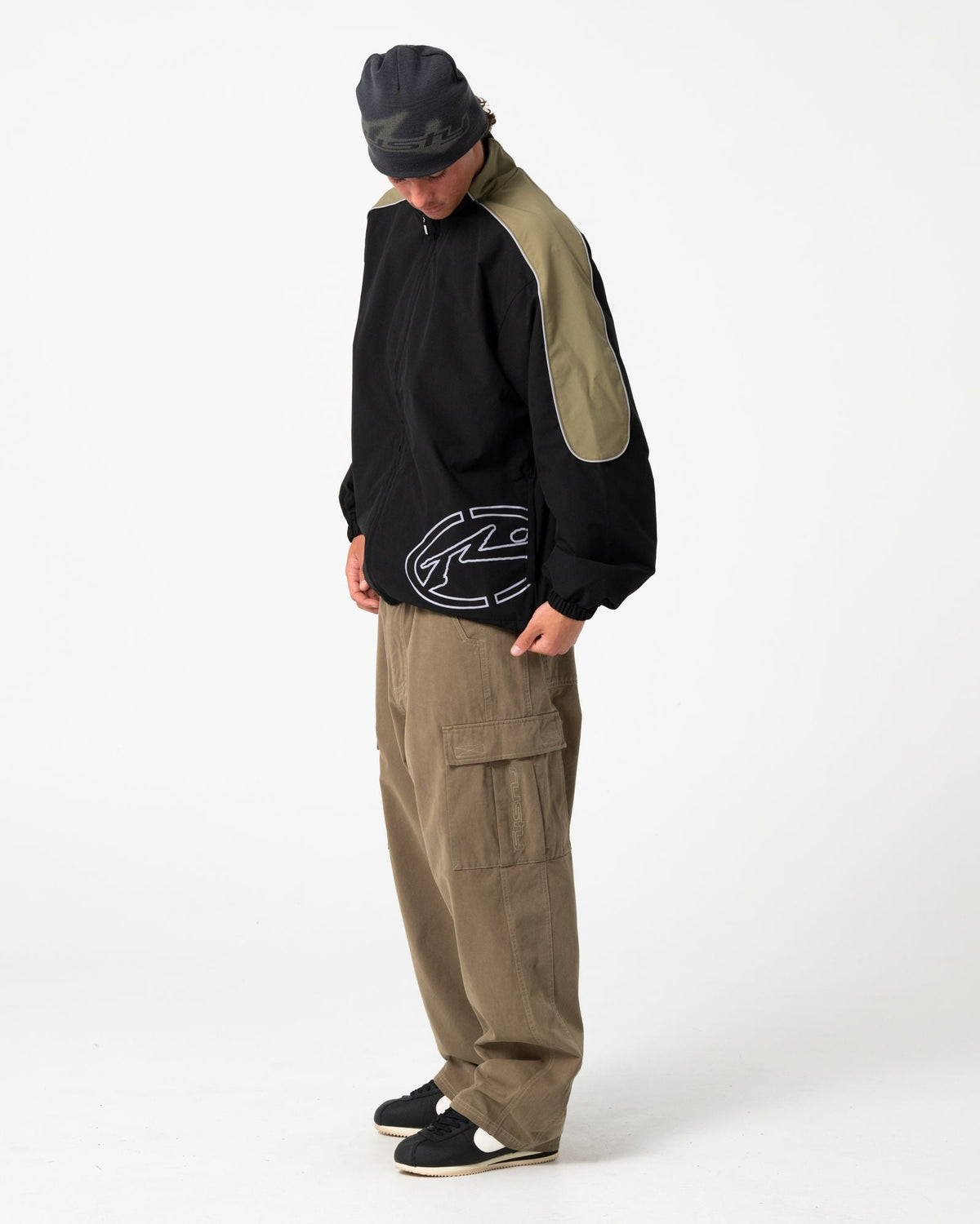 Mens Frontline Track Jacket Black - Image 1