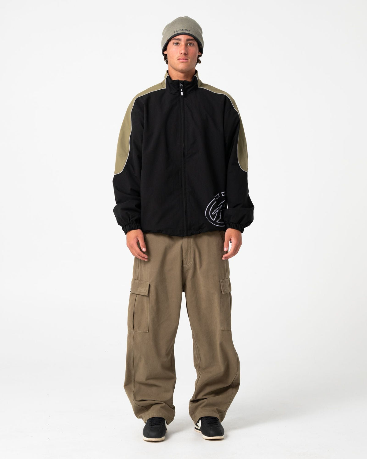 Mens Frontline Track Jacket Black - Image 3