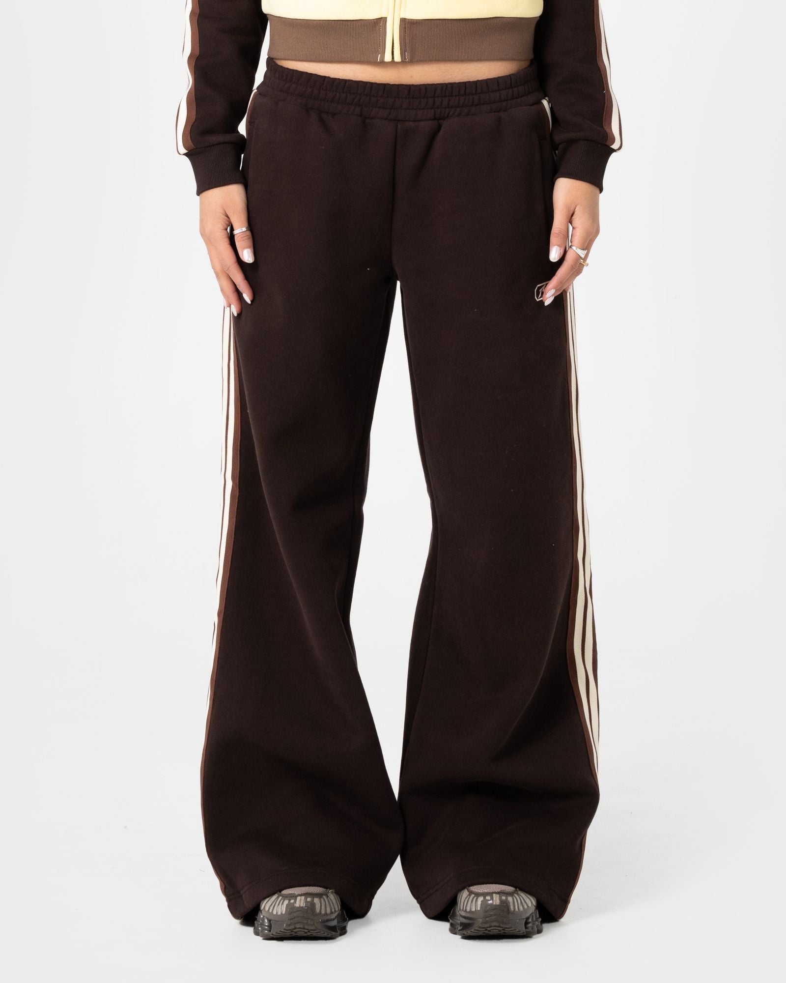Womens Wide Leg Track Pant Casual Pant Java - Image 2