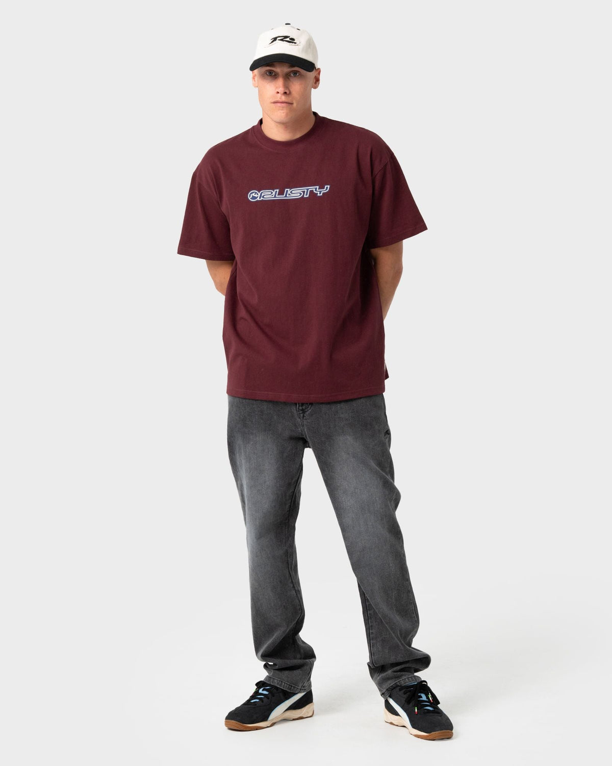 Mens Flip Daddy 2.0 T Shirt Burgundy - Image 1