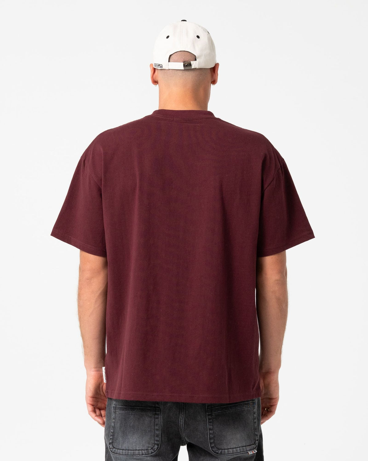 Mens Flip Daddy 2.0 T Shirt Burgundy - Image 3