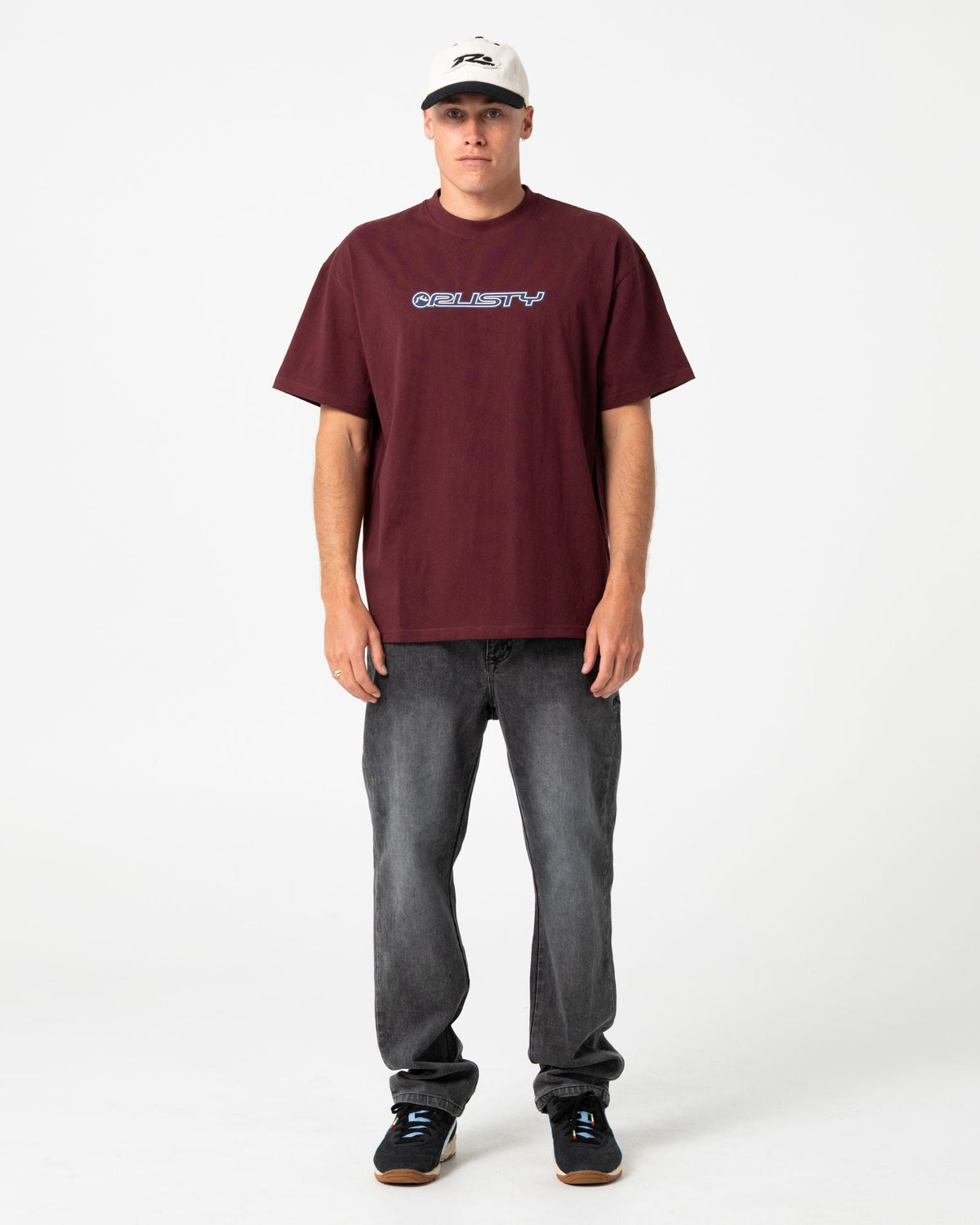 Mens Flip Daddy 2.0 T Shirt Burgundy - Image 5