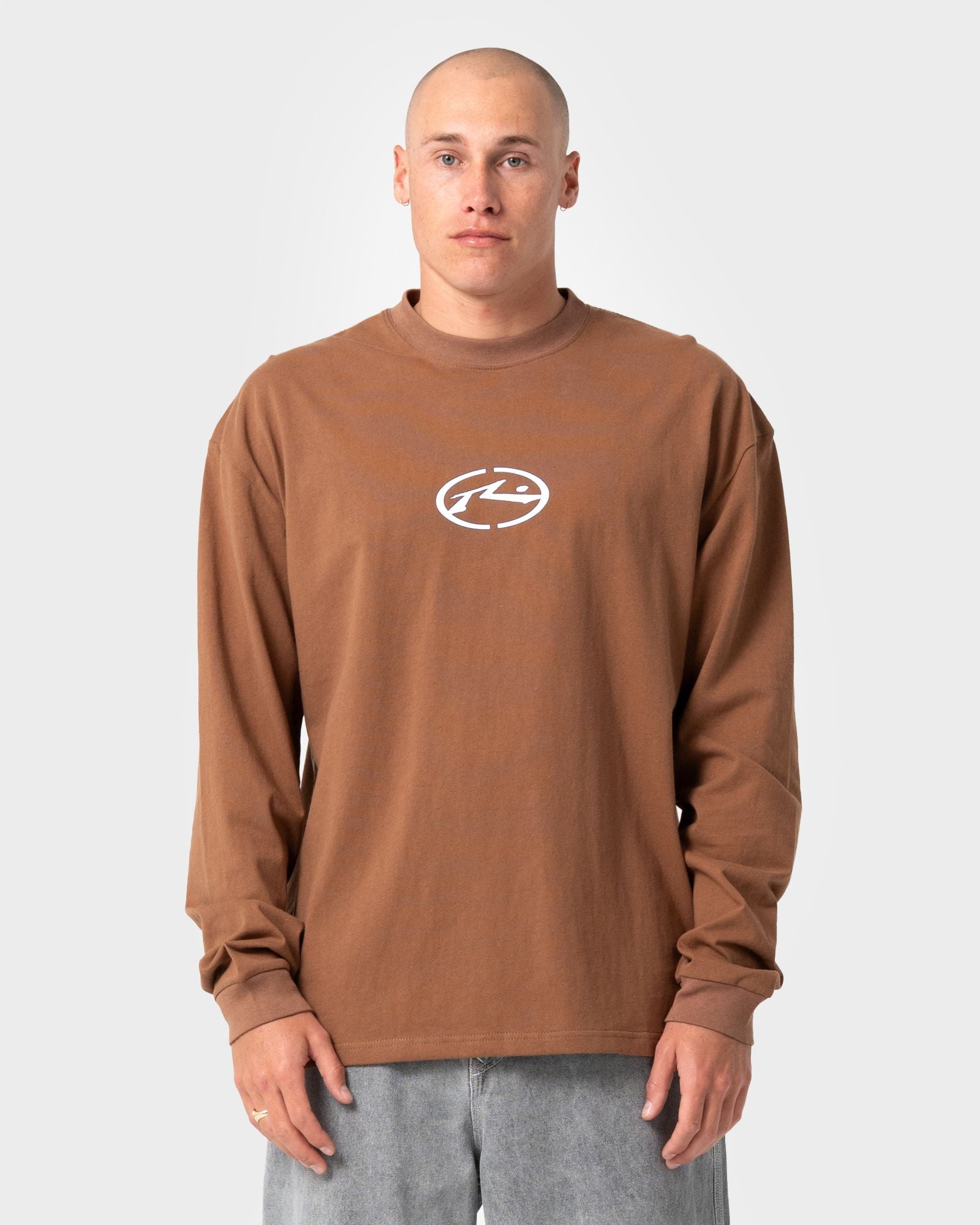 Mens Turbo Long Sleeve T Shirt Pinecone - Image 2