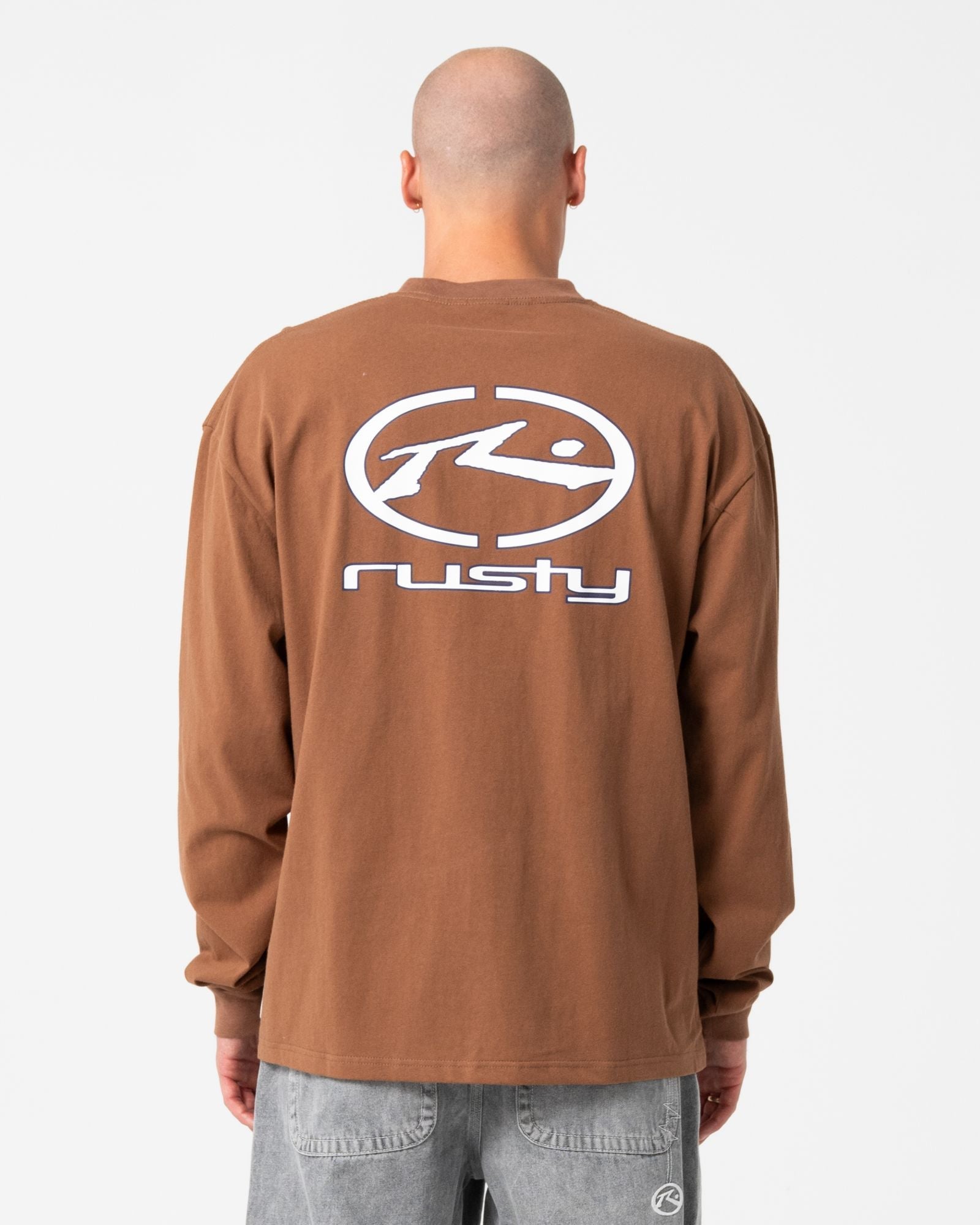 Mens Turbo Long Sleeve T Shirt Pinecone - Image 3